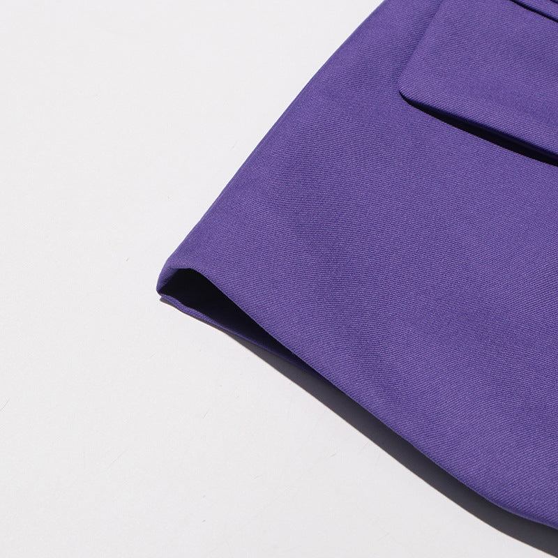 Women flower decoration elegant slit Blazer 11