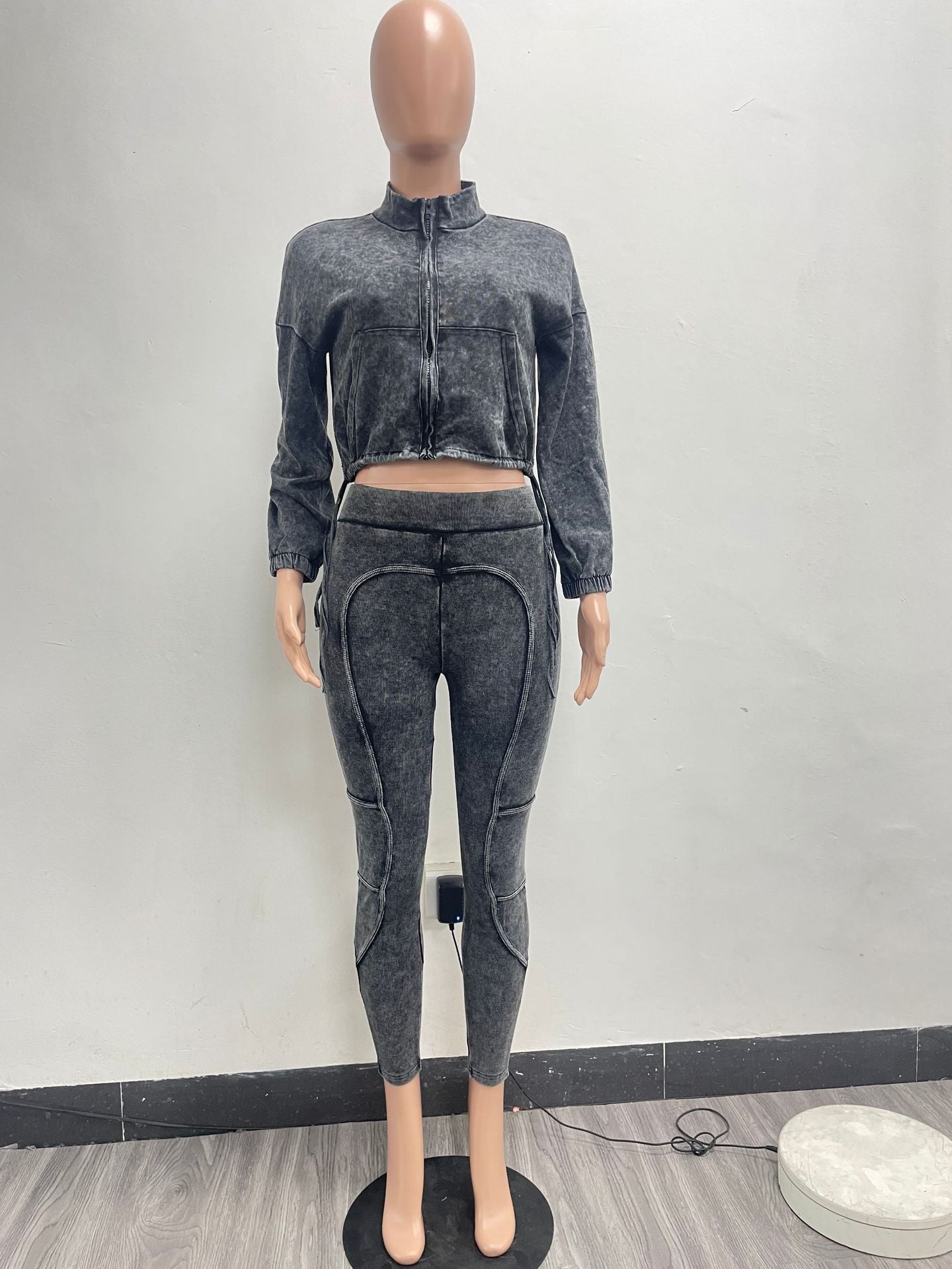 Women sports Top and Pant Casual Two Piece Set 5