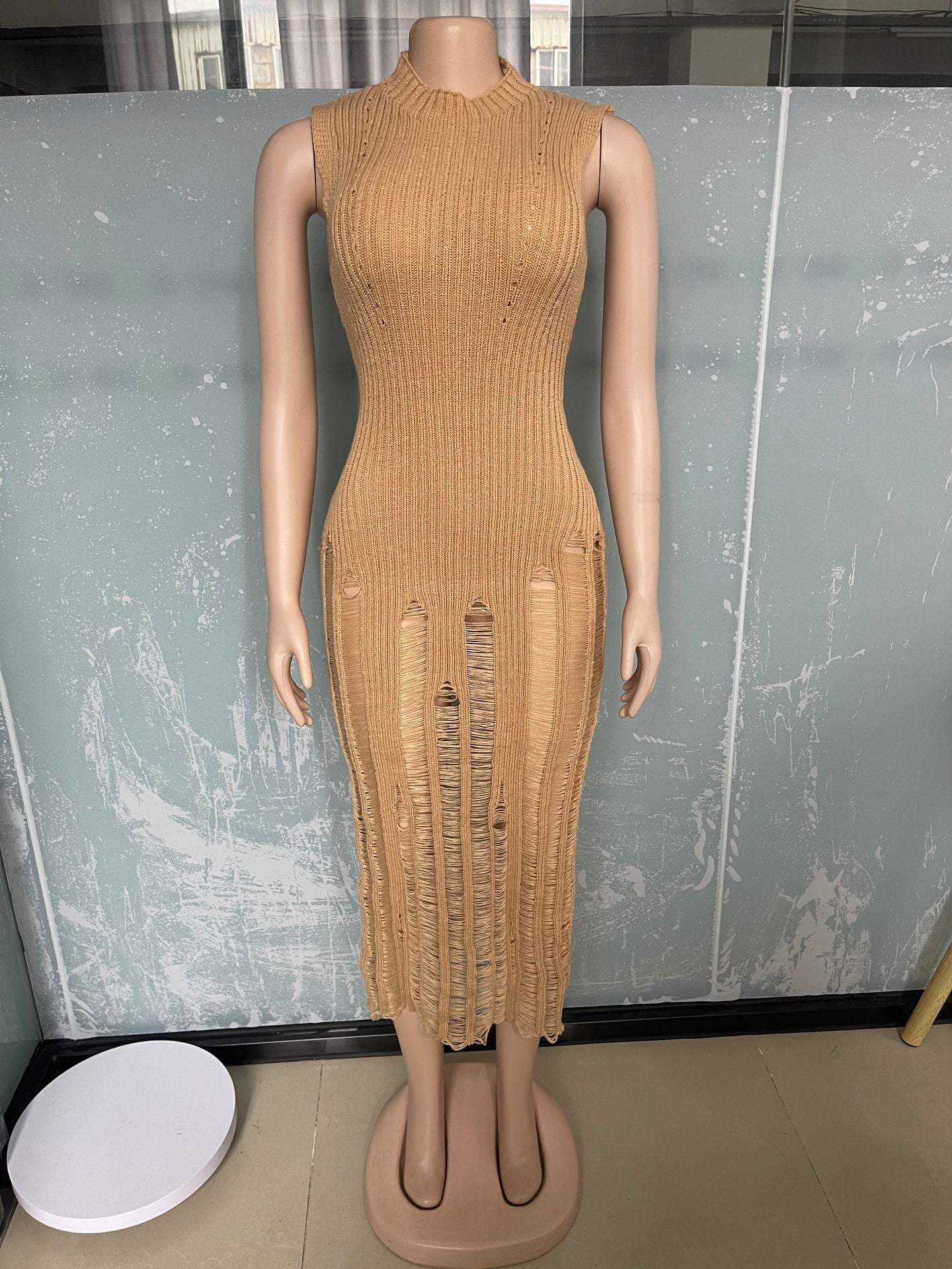 Women Beach Knitting Dress 11