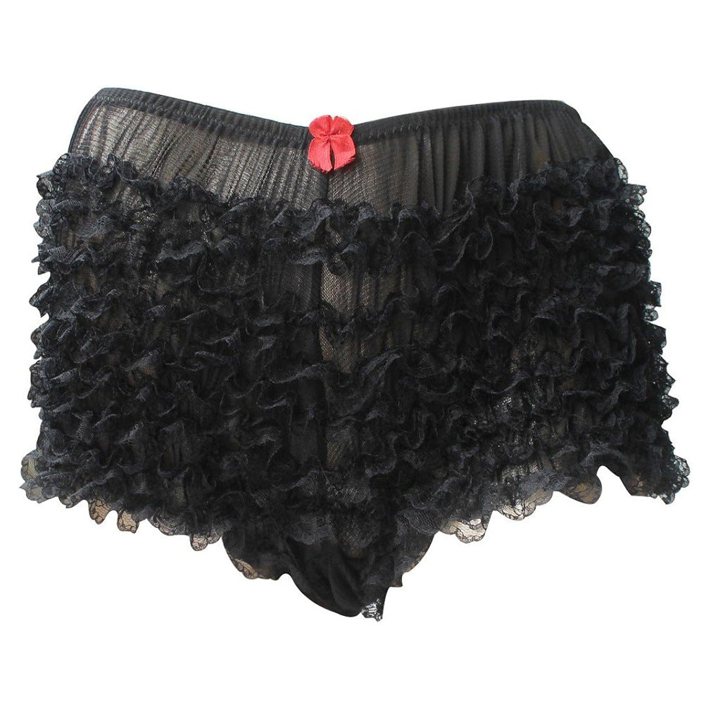 Sexy Ruffled Lace Bloomers Bow Shorts 12
