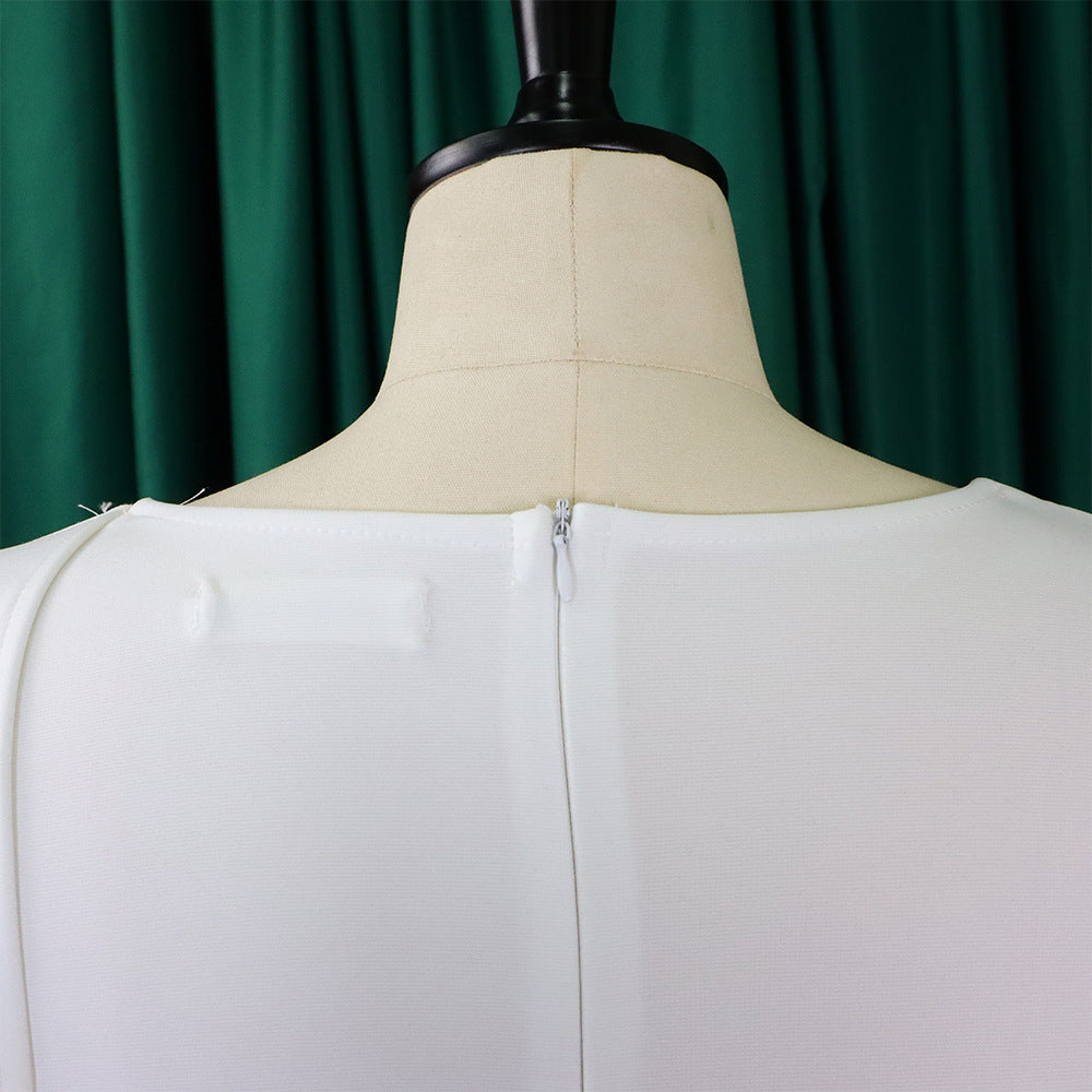 Women Solid Long Sleeve Midi Dress 16