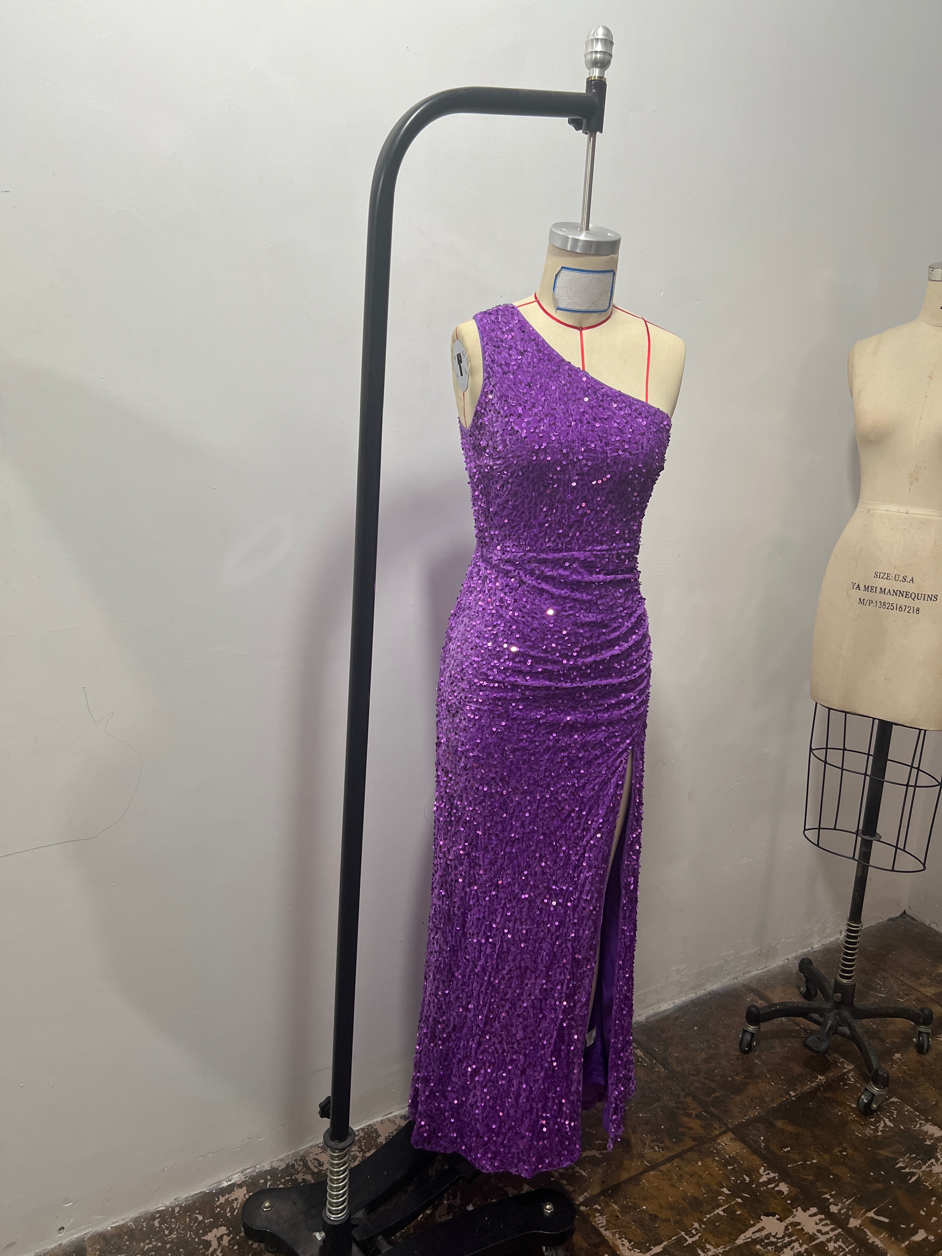 Women Summer Sequin Sleeveless Slit Sequin Dress 18