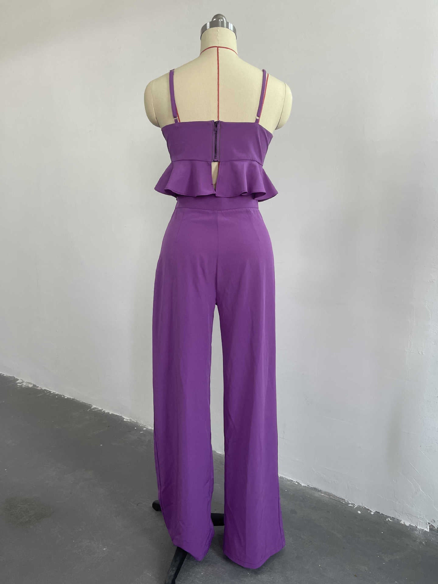 Women Strapless Ruffled Top And Pant Two-Piece Set 13