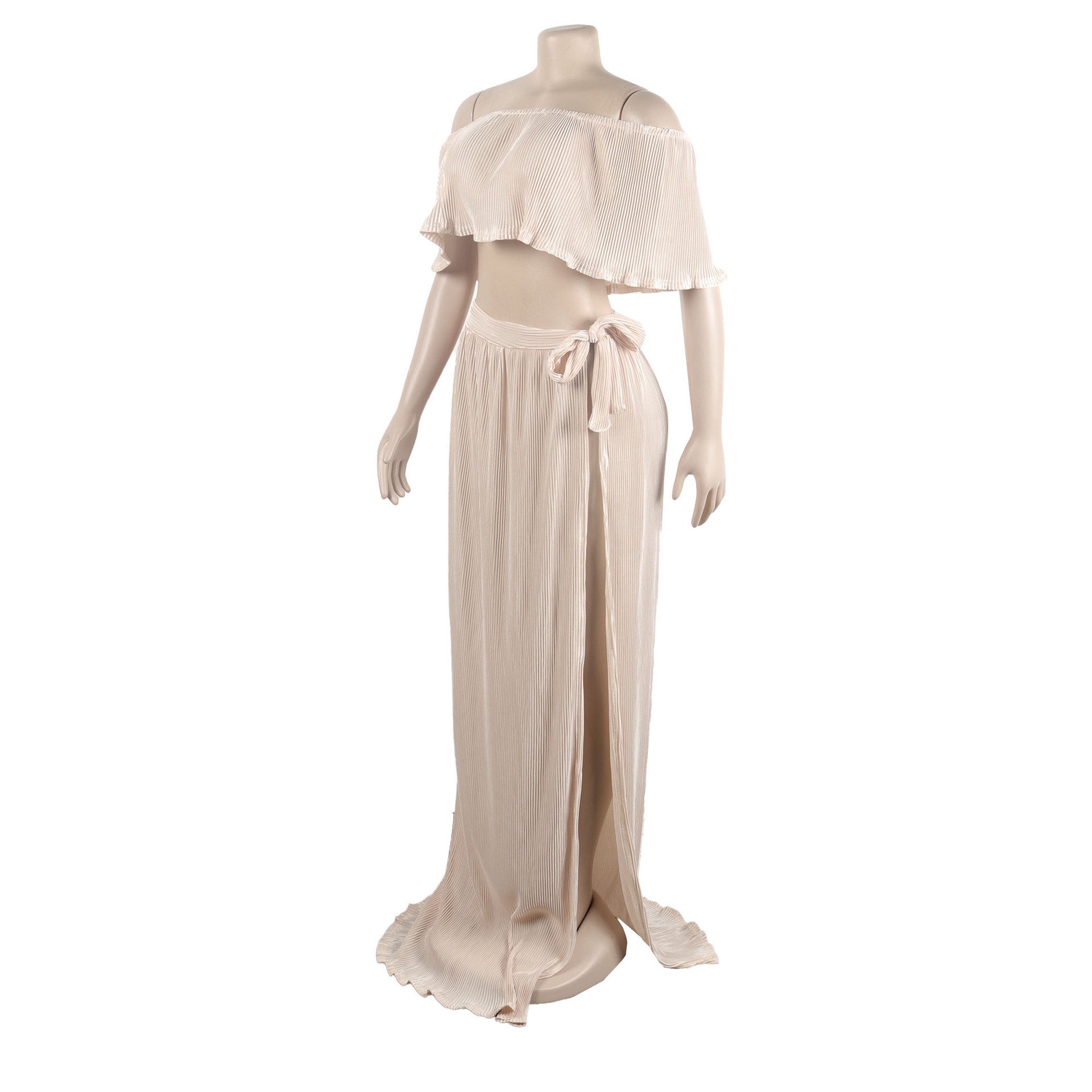 Sexy ruffled long skirt two-piece set nightclub clothes 25