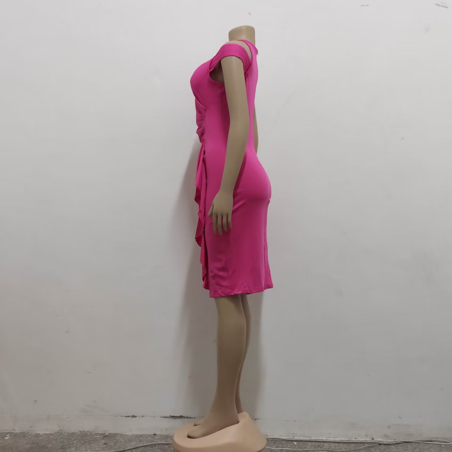 Women Sexy Solid Lace Dress 13