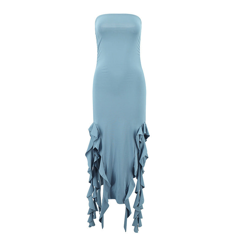 Summer strapless jellyfish sashes sexy dress women's clothing 20