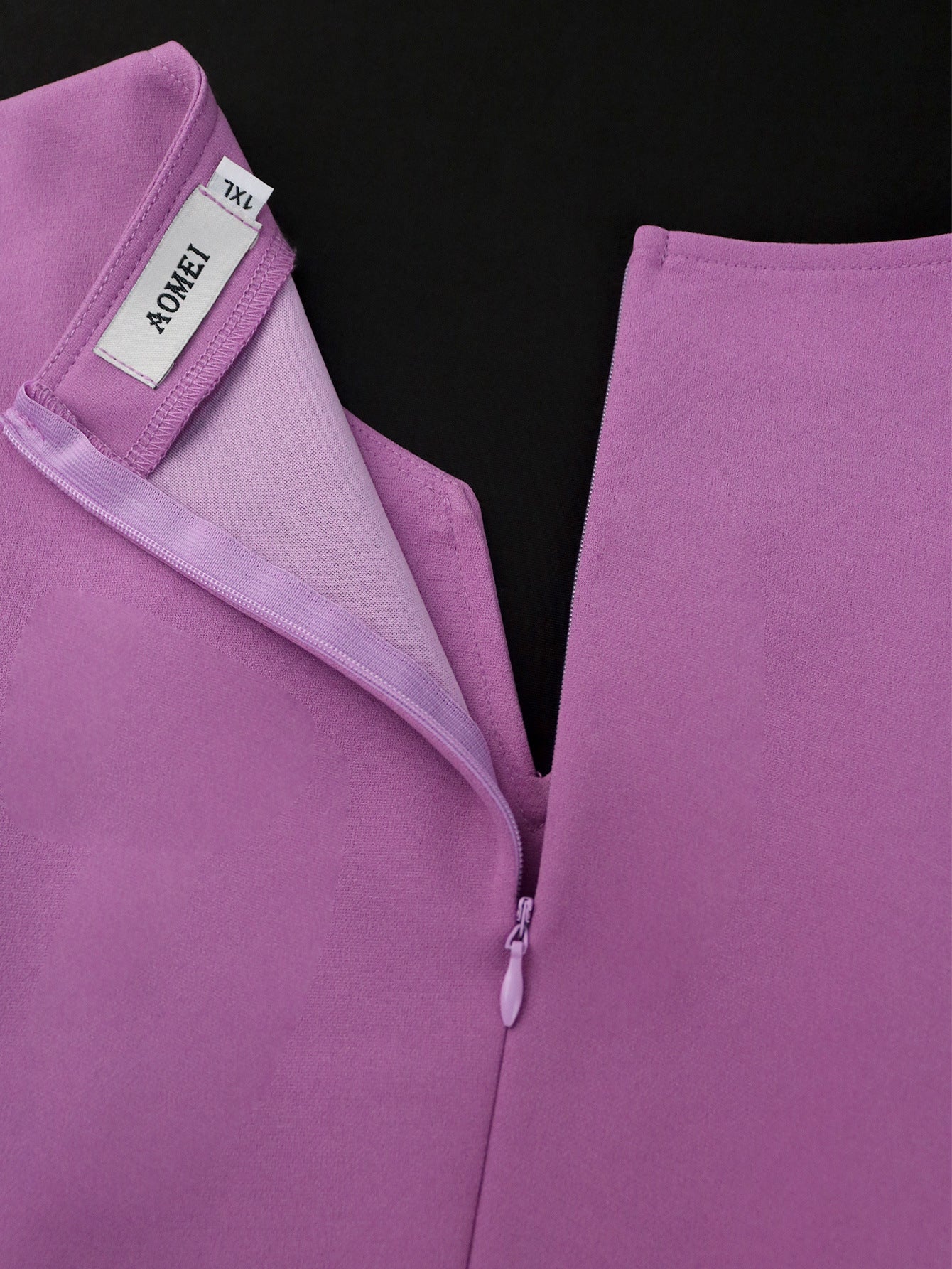 Plus Size Women elegant Soild pleated dress 14