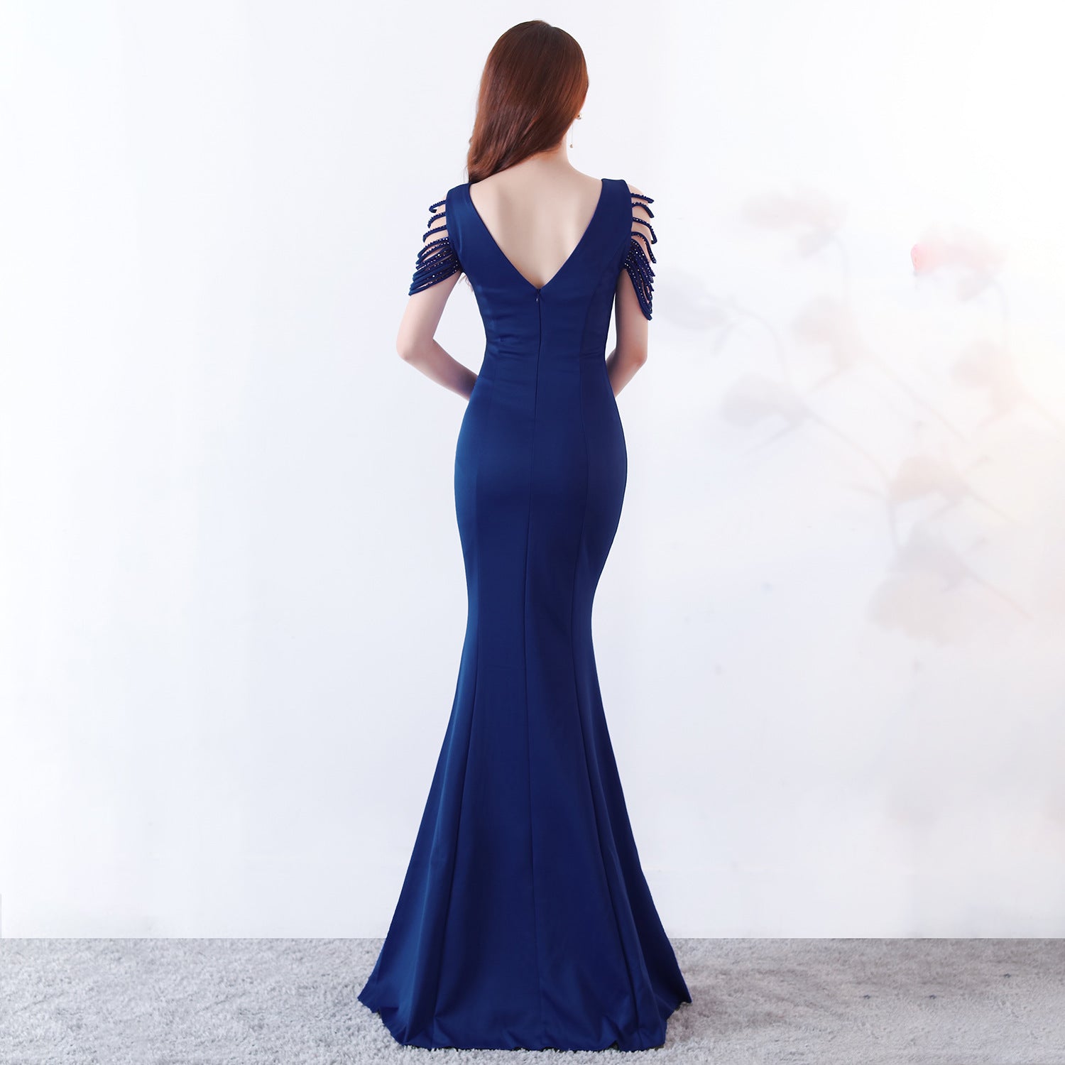 sexy fishtail dress bride wedding toast clothing 11