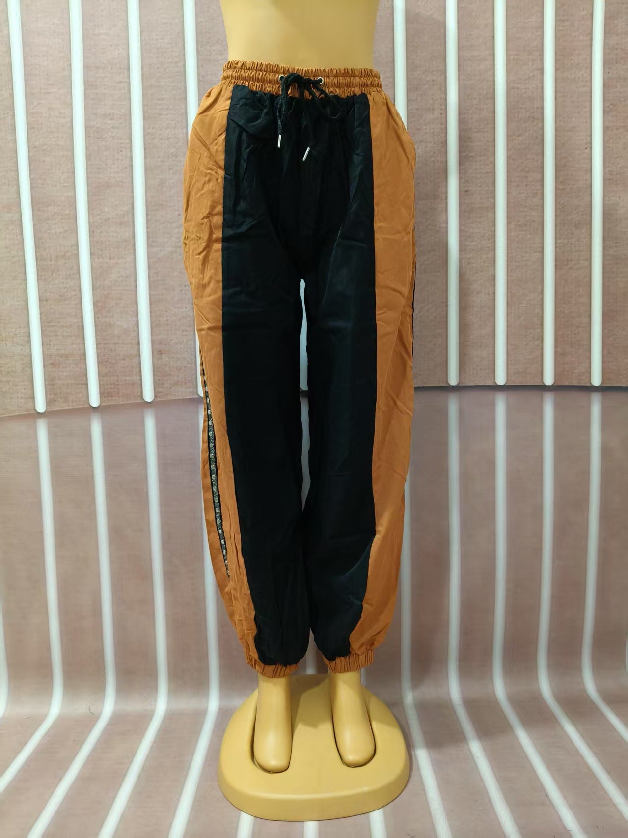 Women color matching Top and multi-pocket trousers Casual Two Piece Set 14