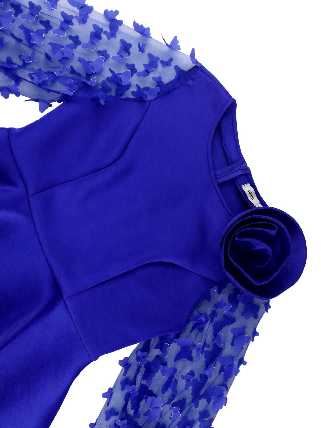 Women lantern sleeve ruffle party formal party dresses 20