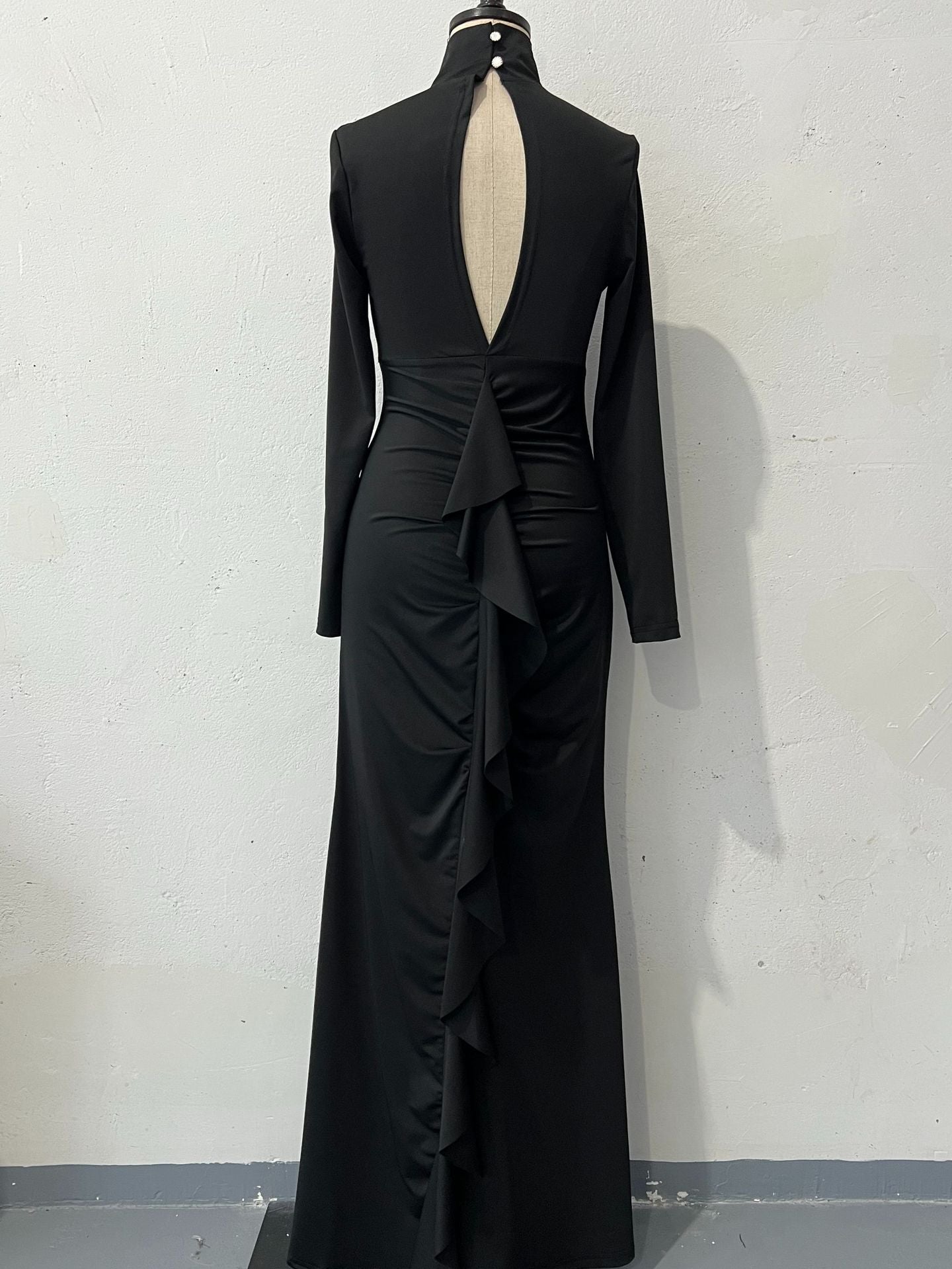 Autumn Slim Backless Slim Waist Bodycon Dress 12