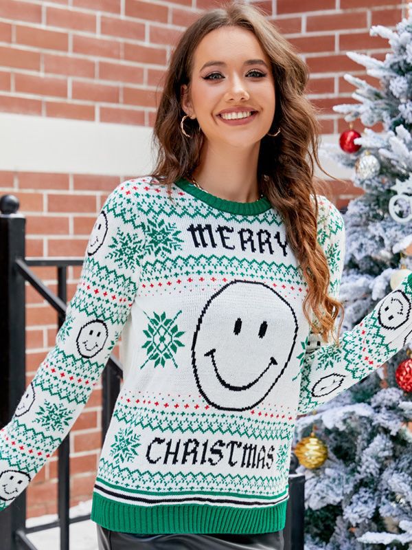 Christmas Women knitting sweater