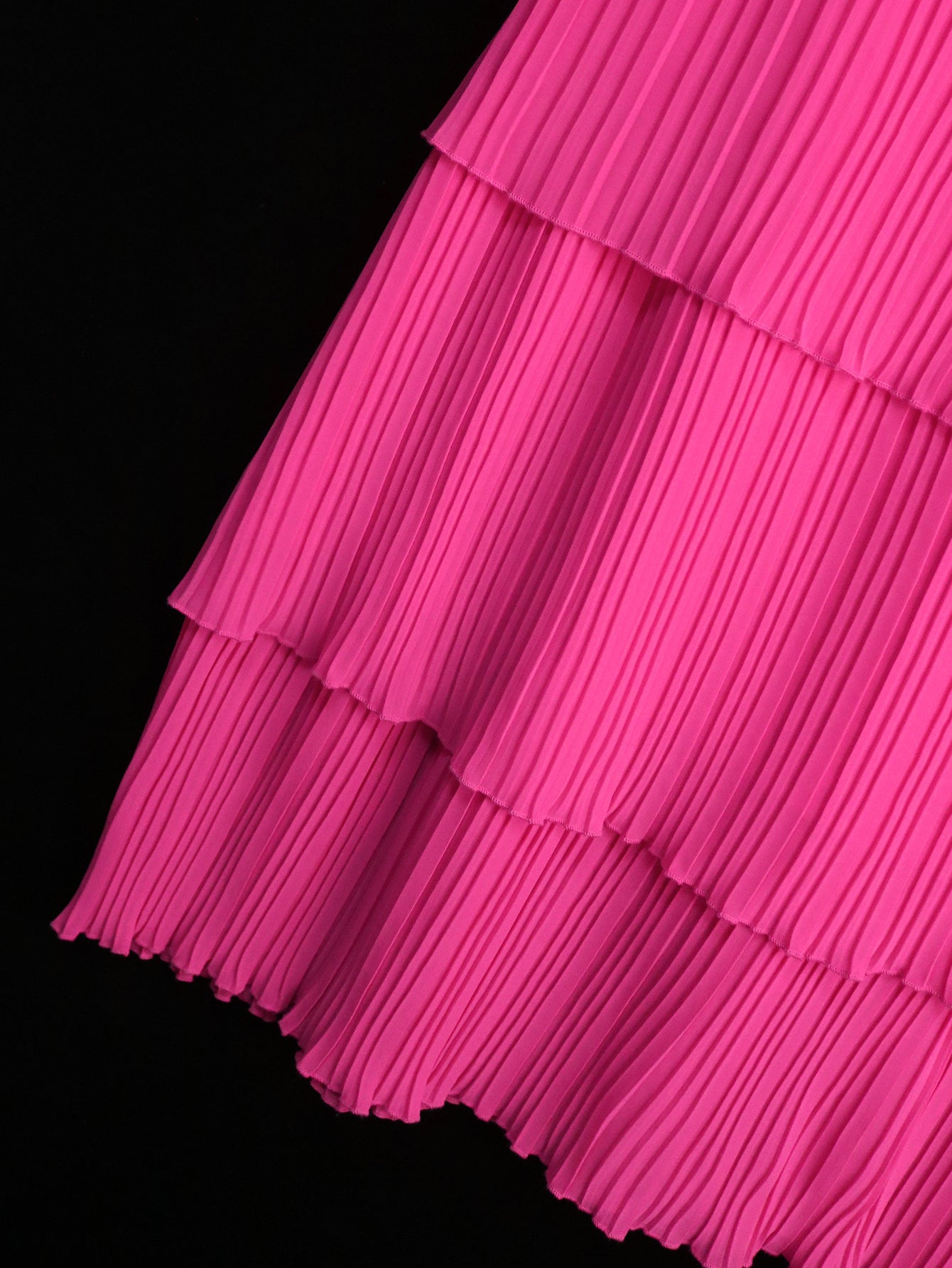 Summer Chic Bow Tie Round Neck Dress Cascading Ruffles Party Evening Gown 10