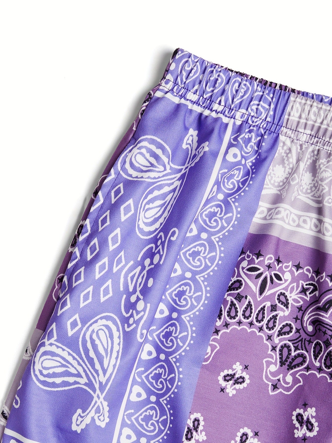 Women Casual Cashew Print Bouquet Foot Pants 5