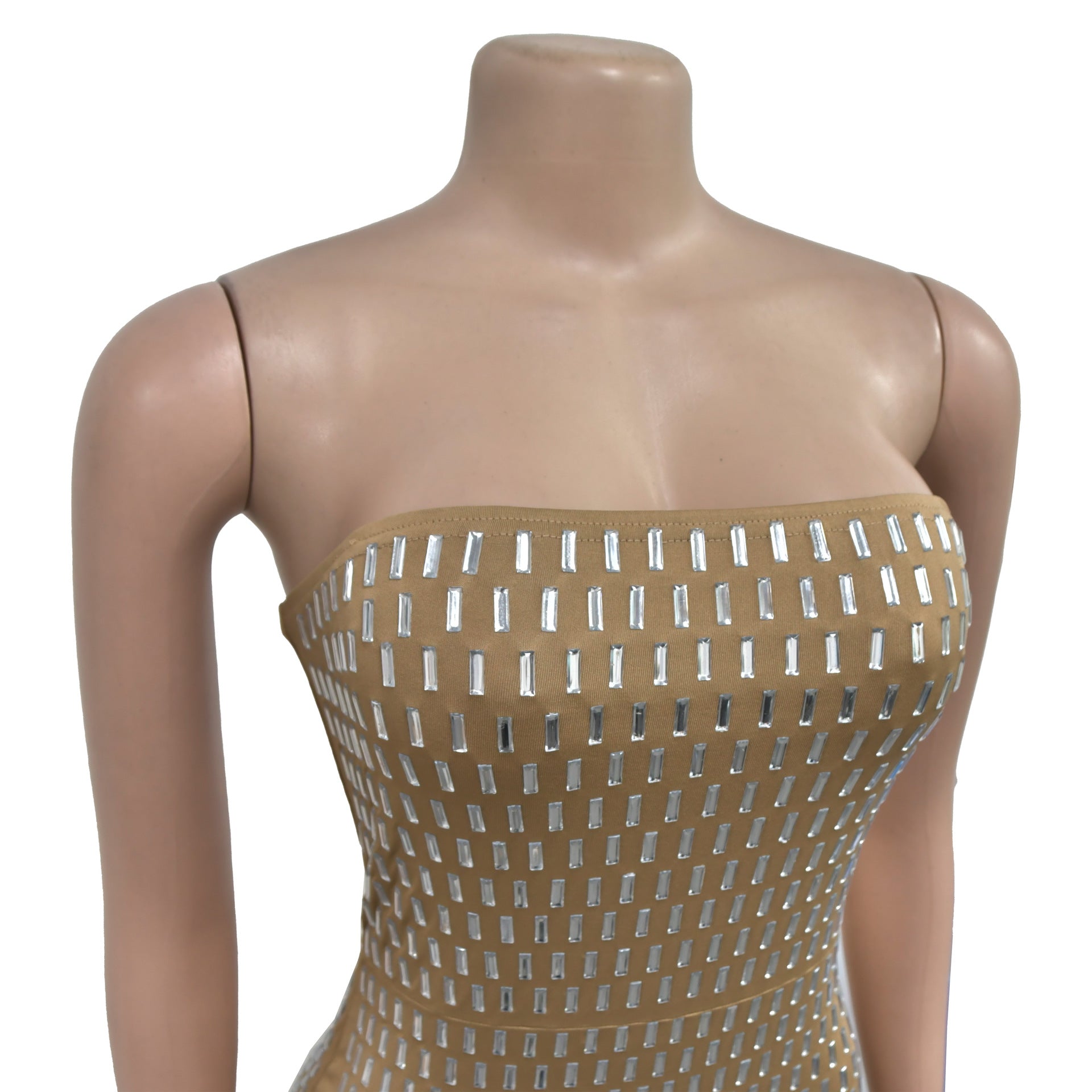 Women Solid beaded sleeveless dress 12