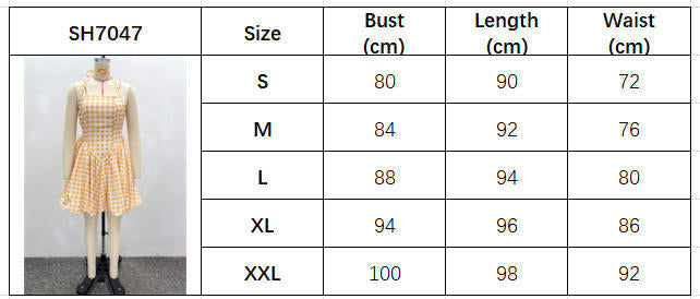 African Women sexy square-neck halter neck plaid dress 10