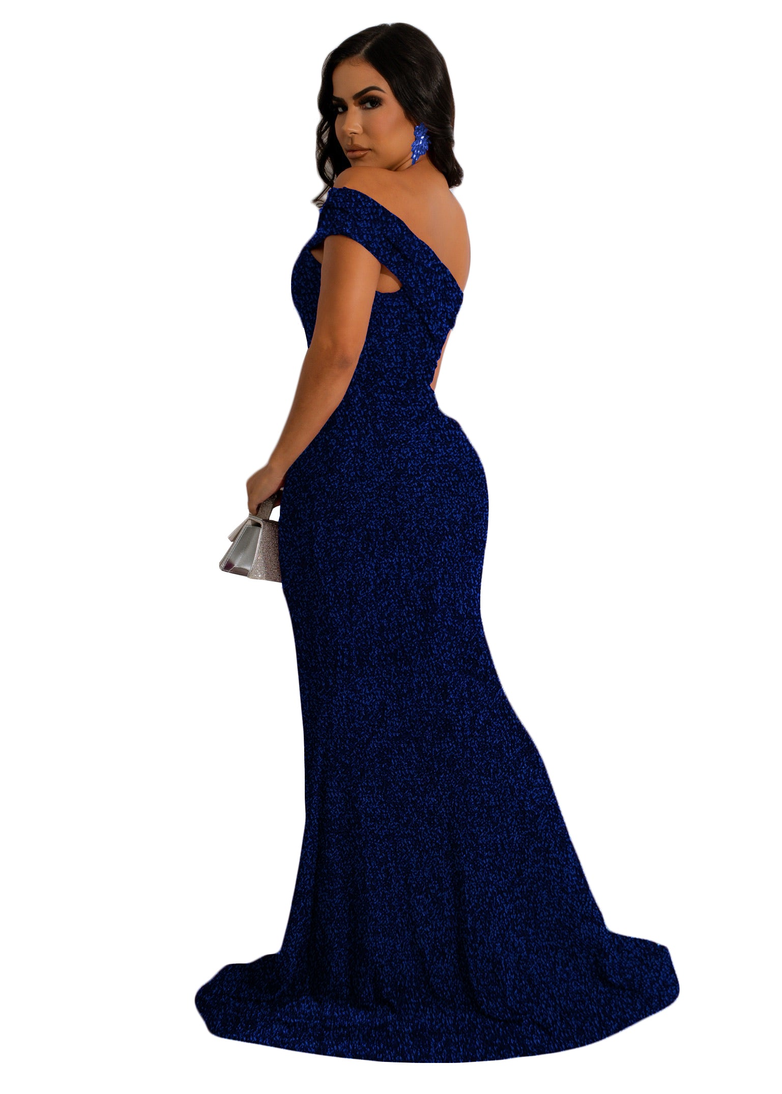 Sexy fashion nightclub wrap chest slit women's dress 20