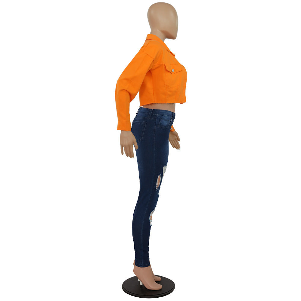 Women Fashion Denim Coat 20