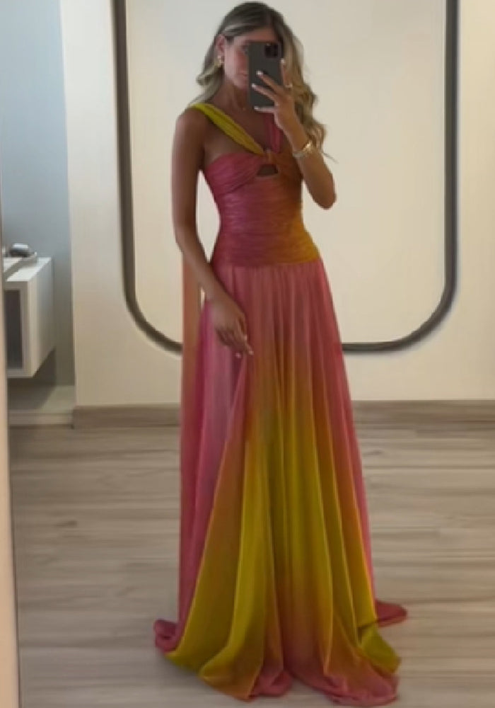 Women's Summer Gradient Long Dress