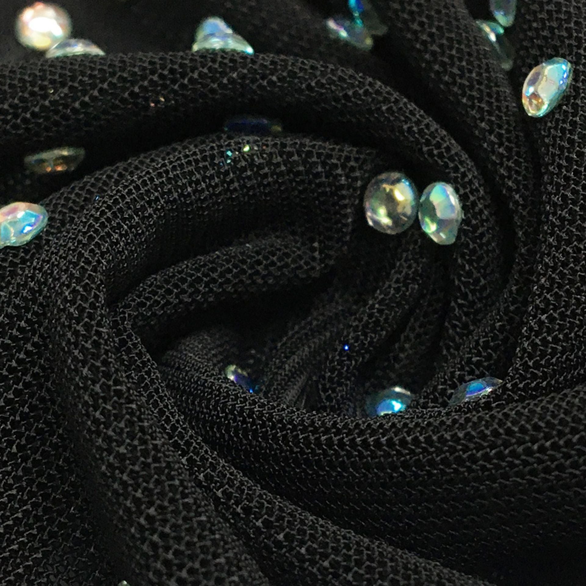 Women Sexy Beaded Mesh See-Through Bodycon Dress 18