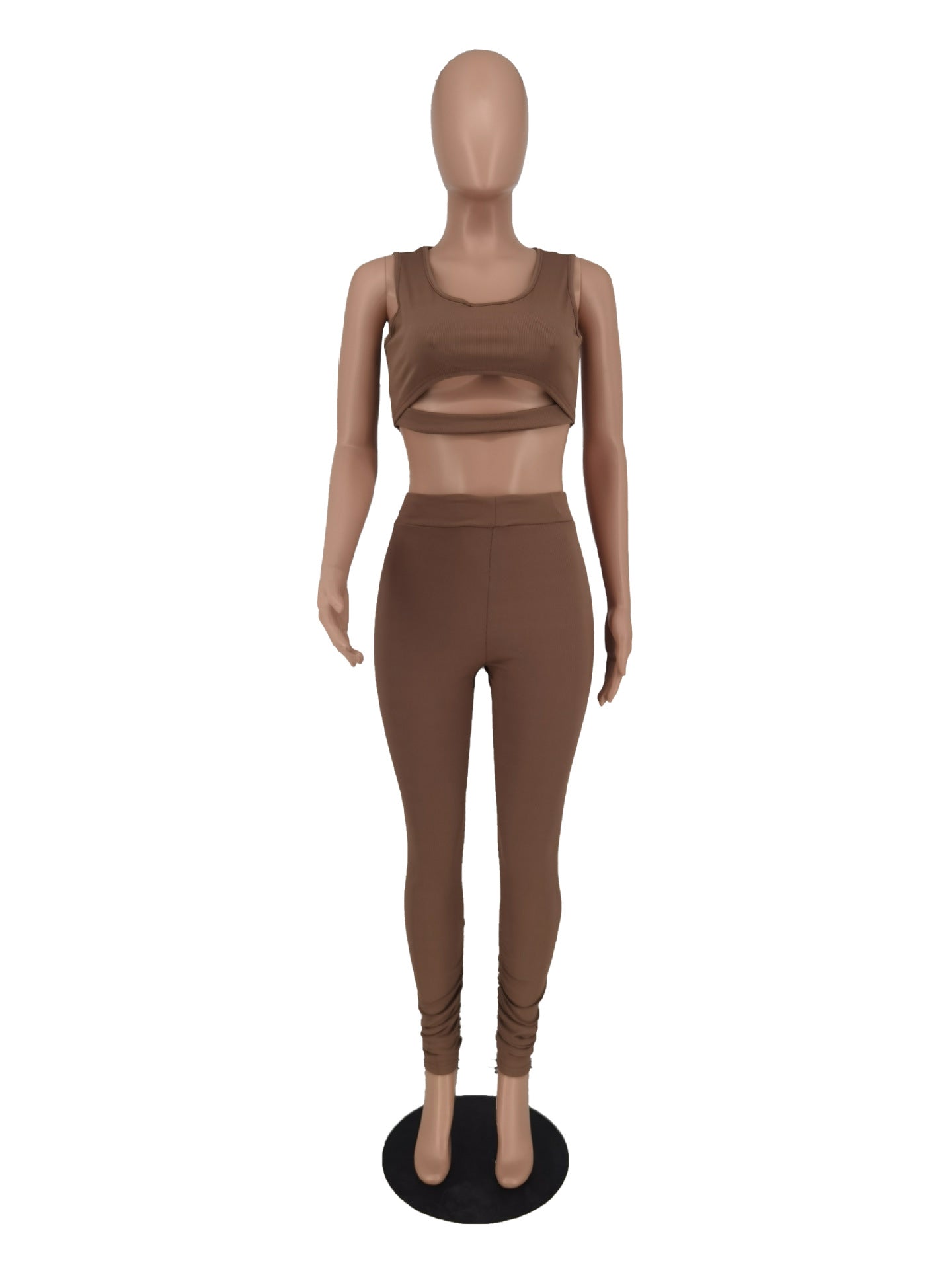 Women Sleeveless Top and Pant Two-piece Set 23