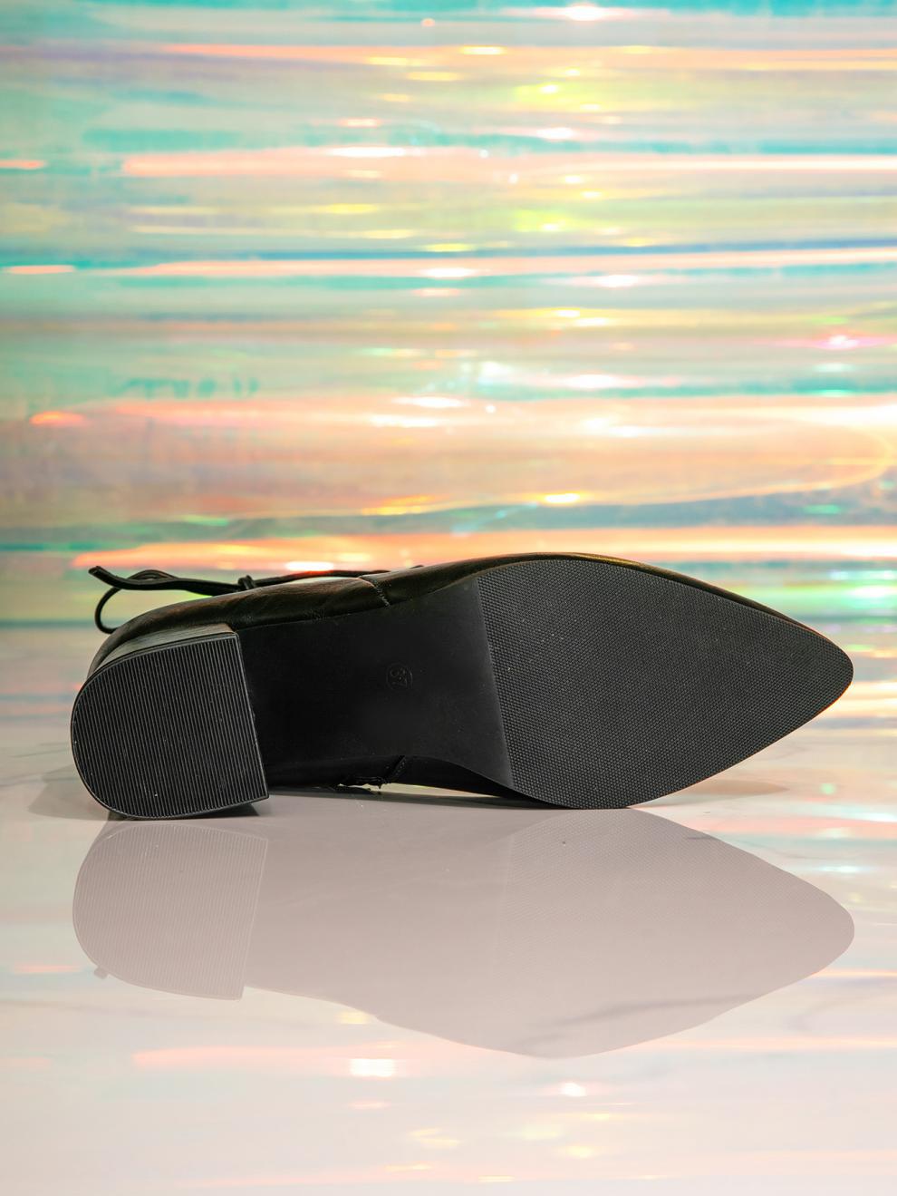 Rhinestone Pointed Toe Stiletto High Knee-High Boots Plus Size Shoes 7