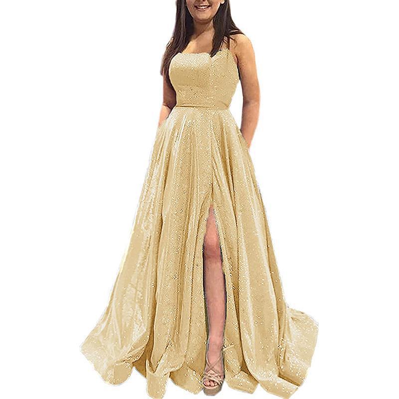 Spring Long Strap Glitter Formal Party Dress -（Processing time need 3-6 days） 12