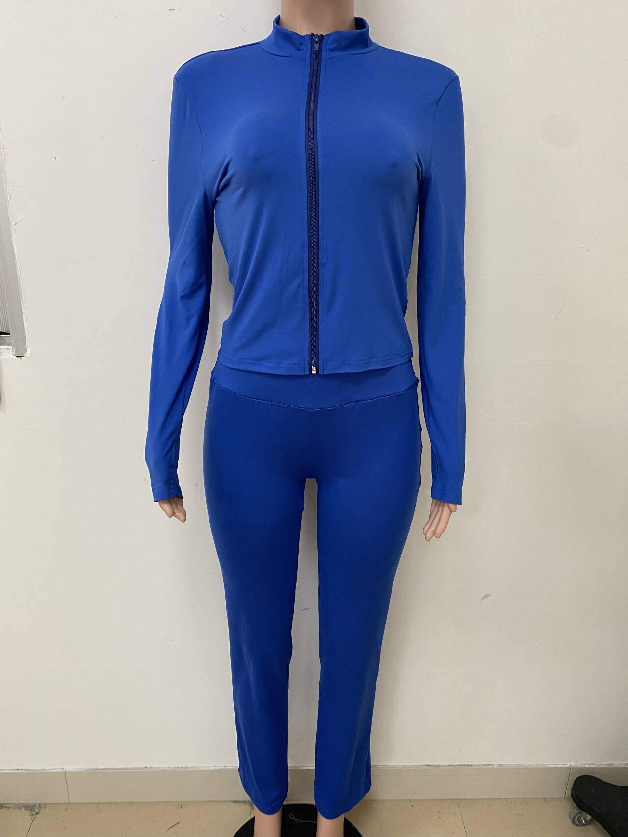 Women Casual Top and Bell Bottom Long Pants Two Piece Set 23