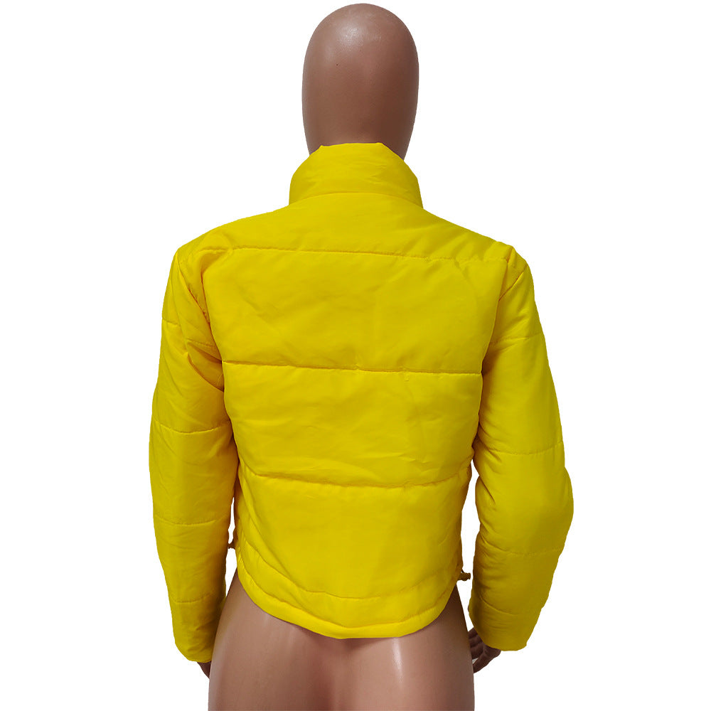 Women Winter Casual Solid Padded Jacket 37