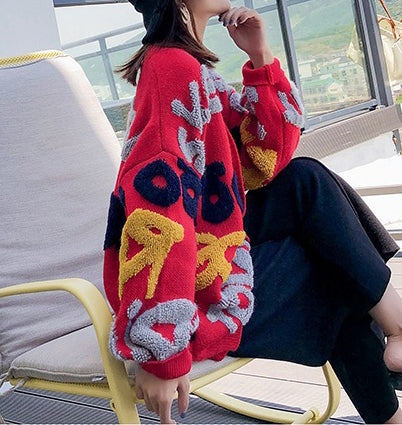 Women Fall/Winter Style Casual Button V-Neck Sweater 24