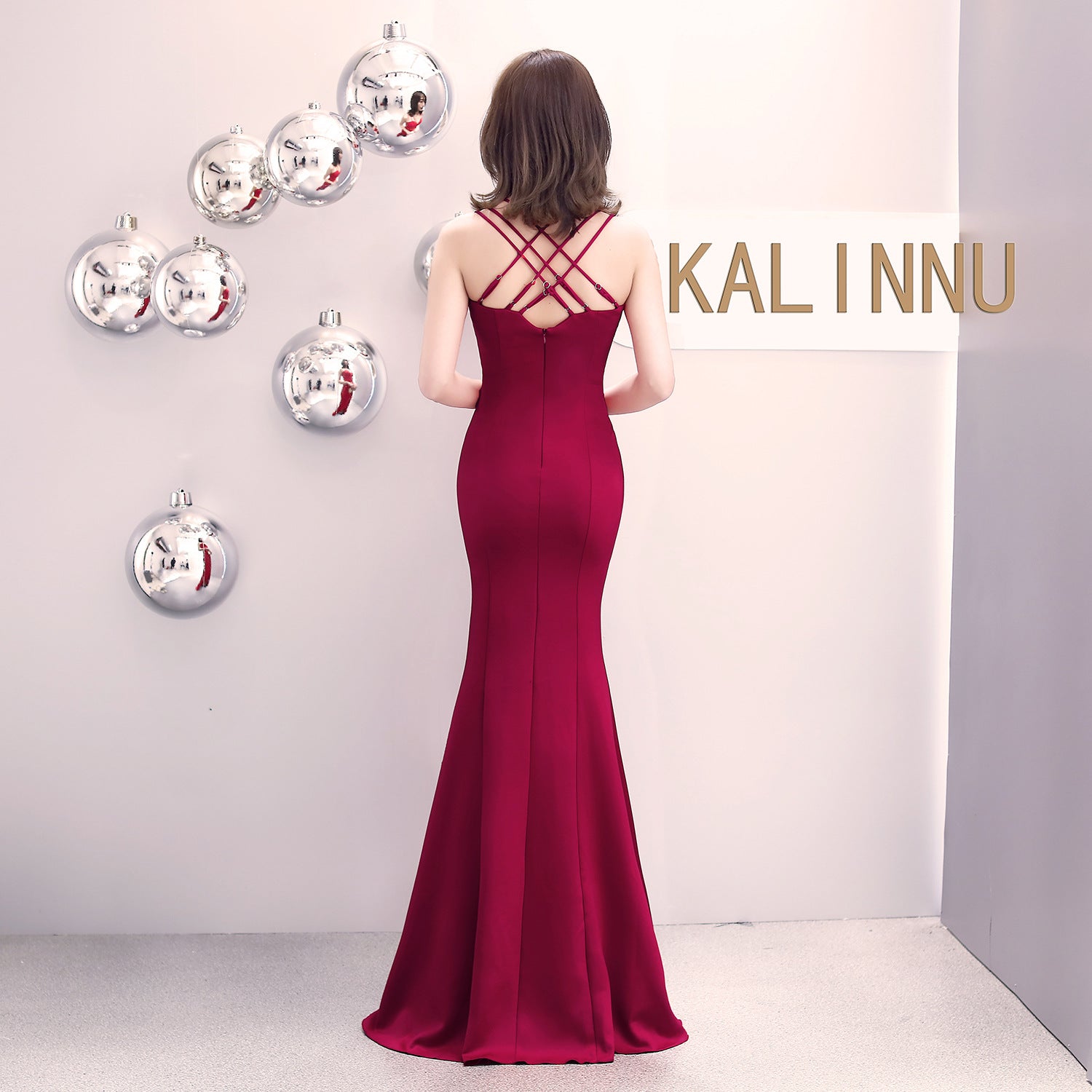 Formal Party Evening Dress Fashion Elegant Long Sexy Straps Slim Mermaid Cocktail Prom Dress 10