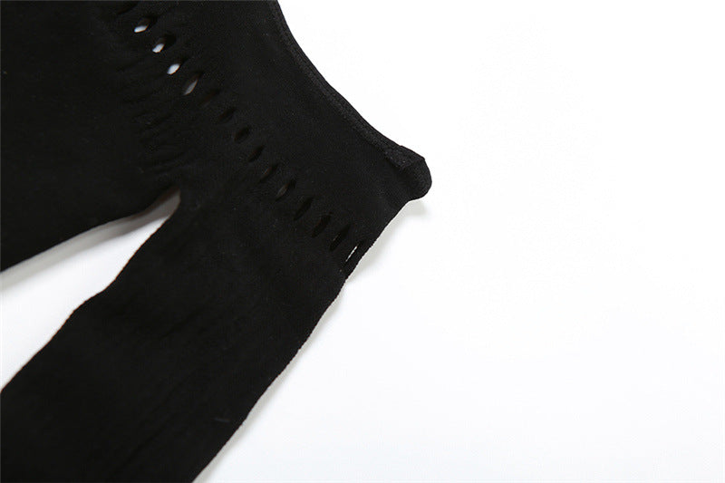 Autumn Women Sexy Off Shoulder Hollow knitting Jumpsuit 13