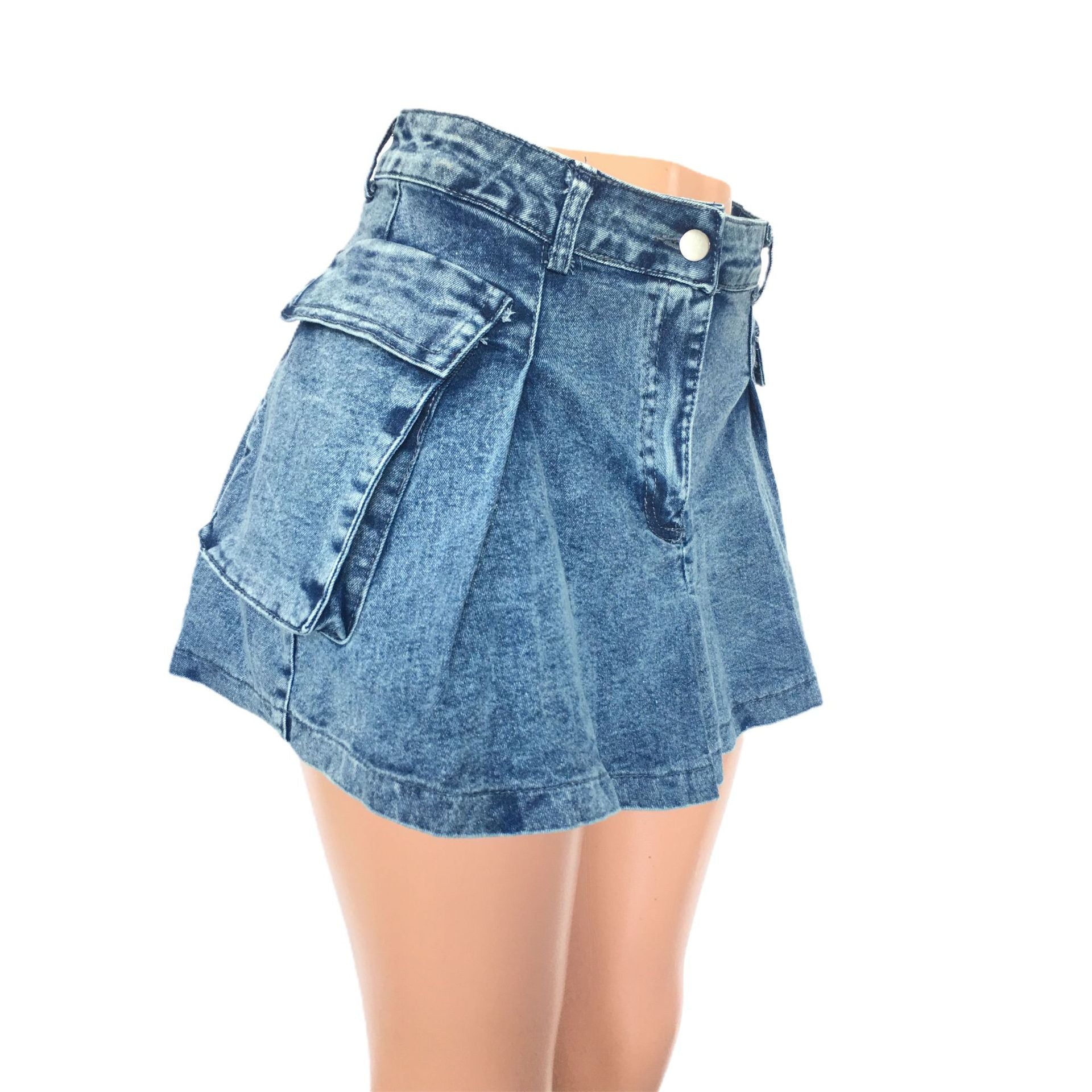Sexy Fit Denim Mini Club Skirt 14