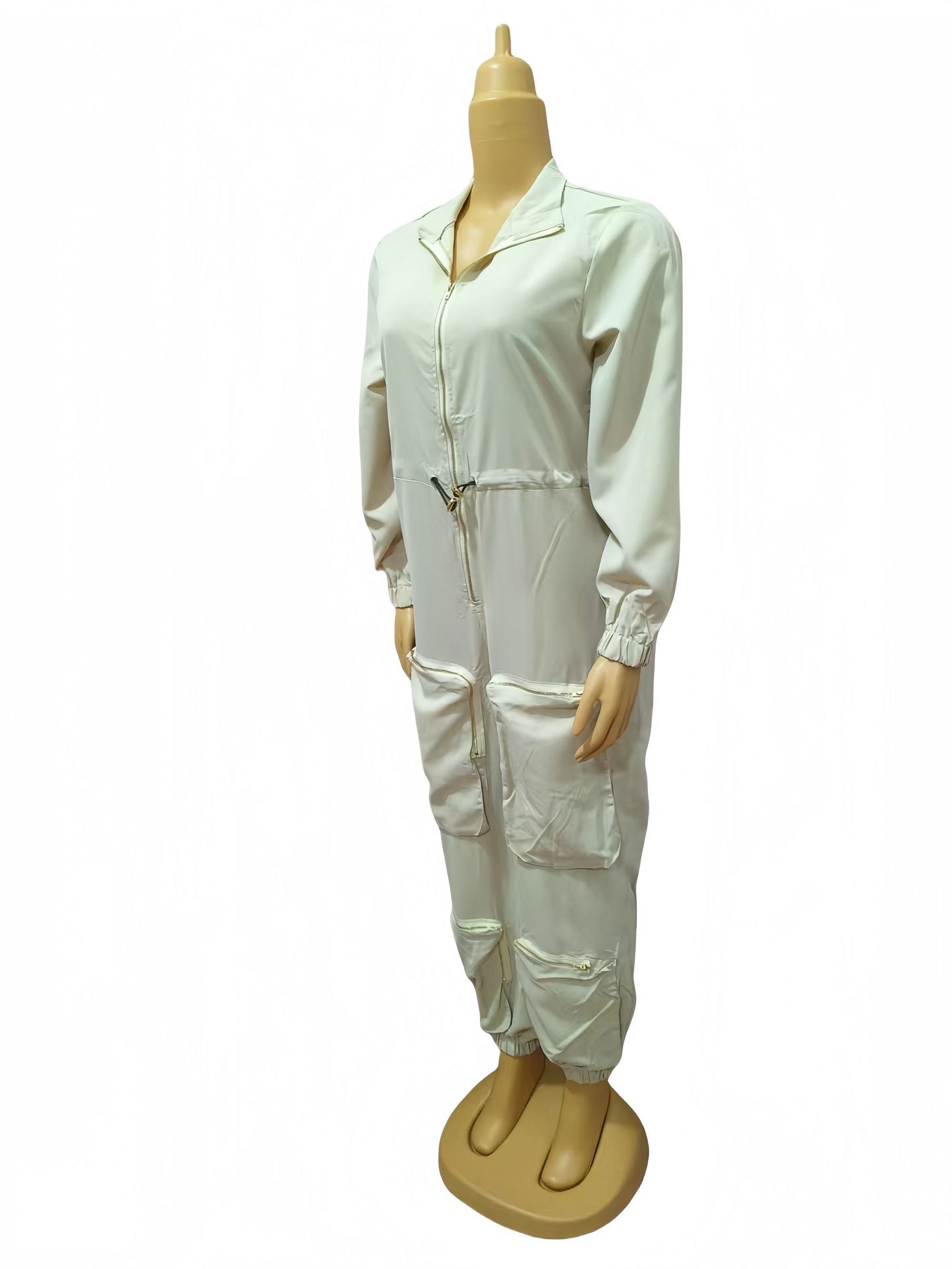 Plus Size Women Fashion Solid Pocket Sexy Jumpsuit 10