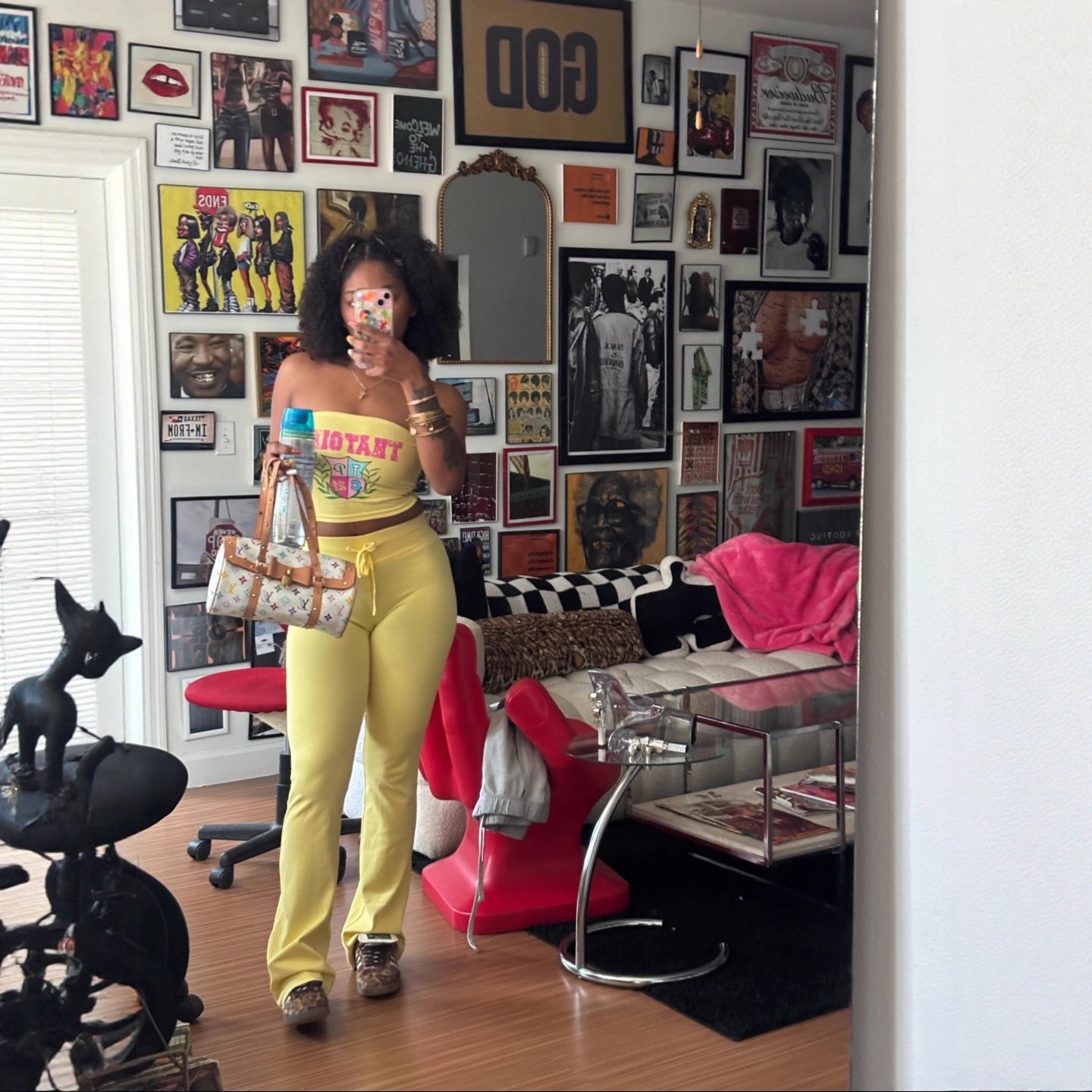 Sexy Elastic Waist Tie Hoodie Pants Casual Sporty Set Women Three-Piece Outfit 6