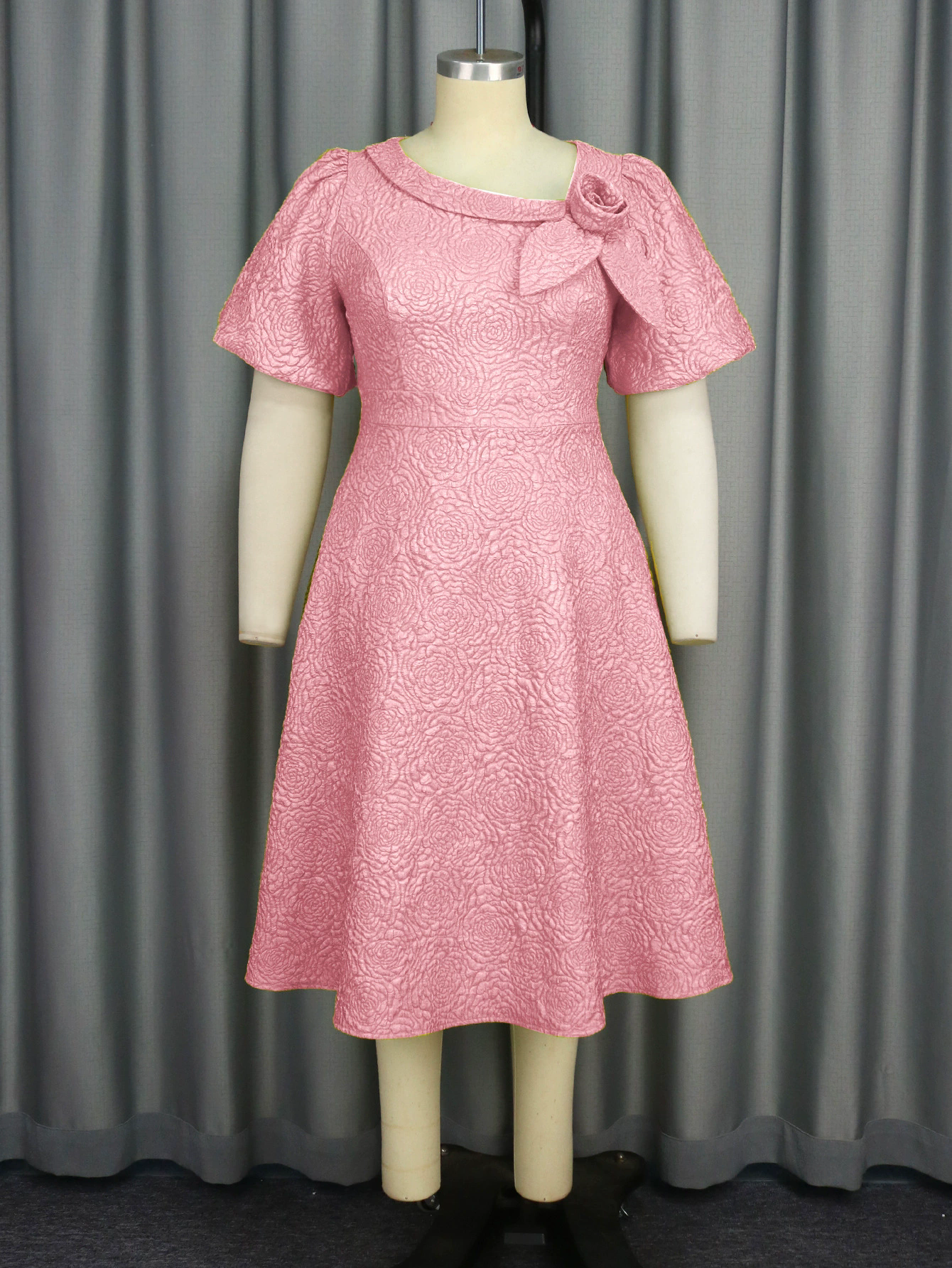 Plus Size African Women flower dress 15