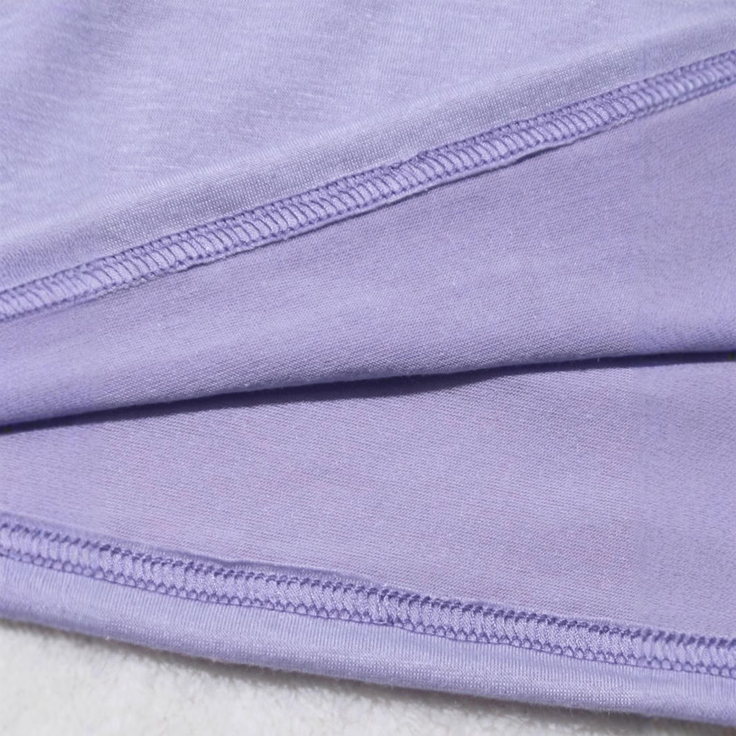 Women's Purple Bell Bottom High Waist Stretch Pants Sleeveless Vest Casual Two Piece Set 5