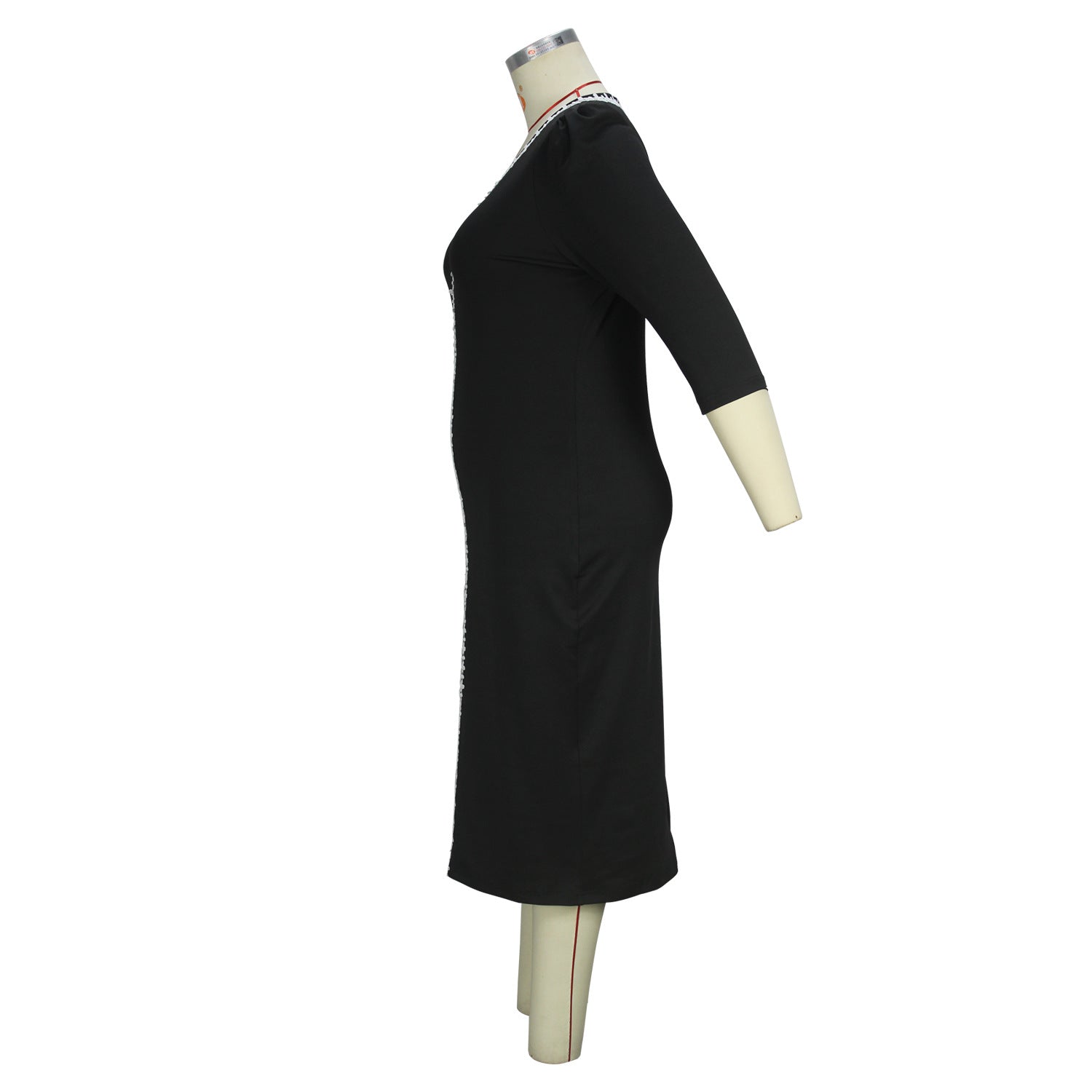 Spring Summer Women's Chic Elegant Fashion Career Plus Size Slim Dress 5