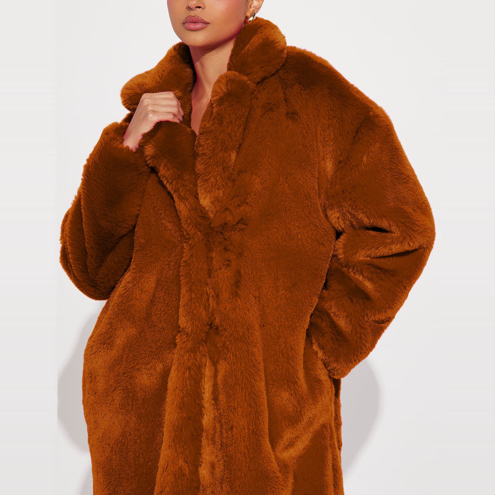 Women Faux Furry Coat 21