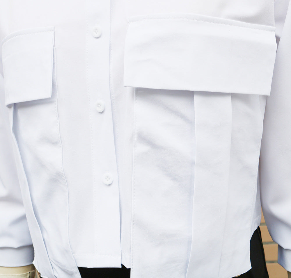 Spring Autumn Women's Fashion Solid Color Long Sleeve Chic Casual Shirt 22