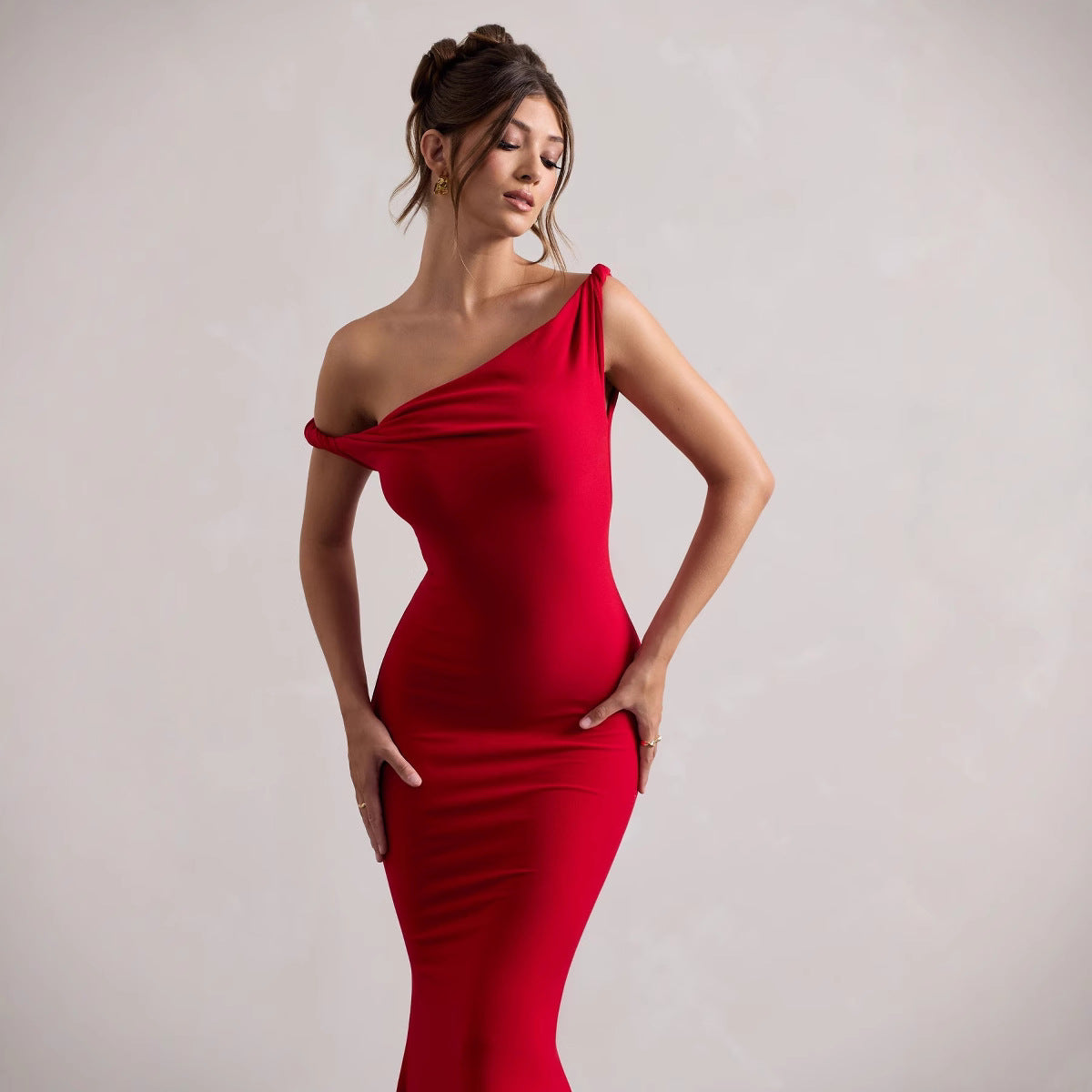 Women Sexy Off Shoulder Bodycon Dress 4