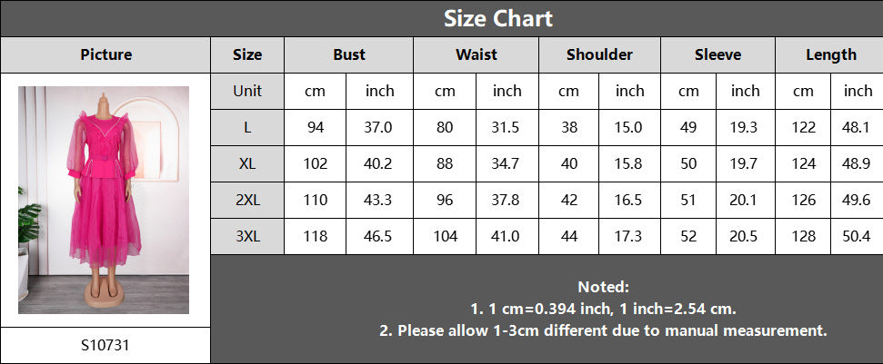 Plus-Size African Women Career Elegant Dress with Belt 13