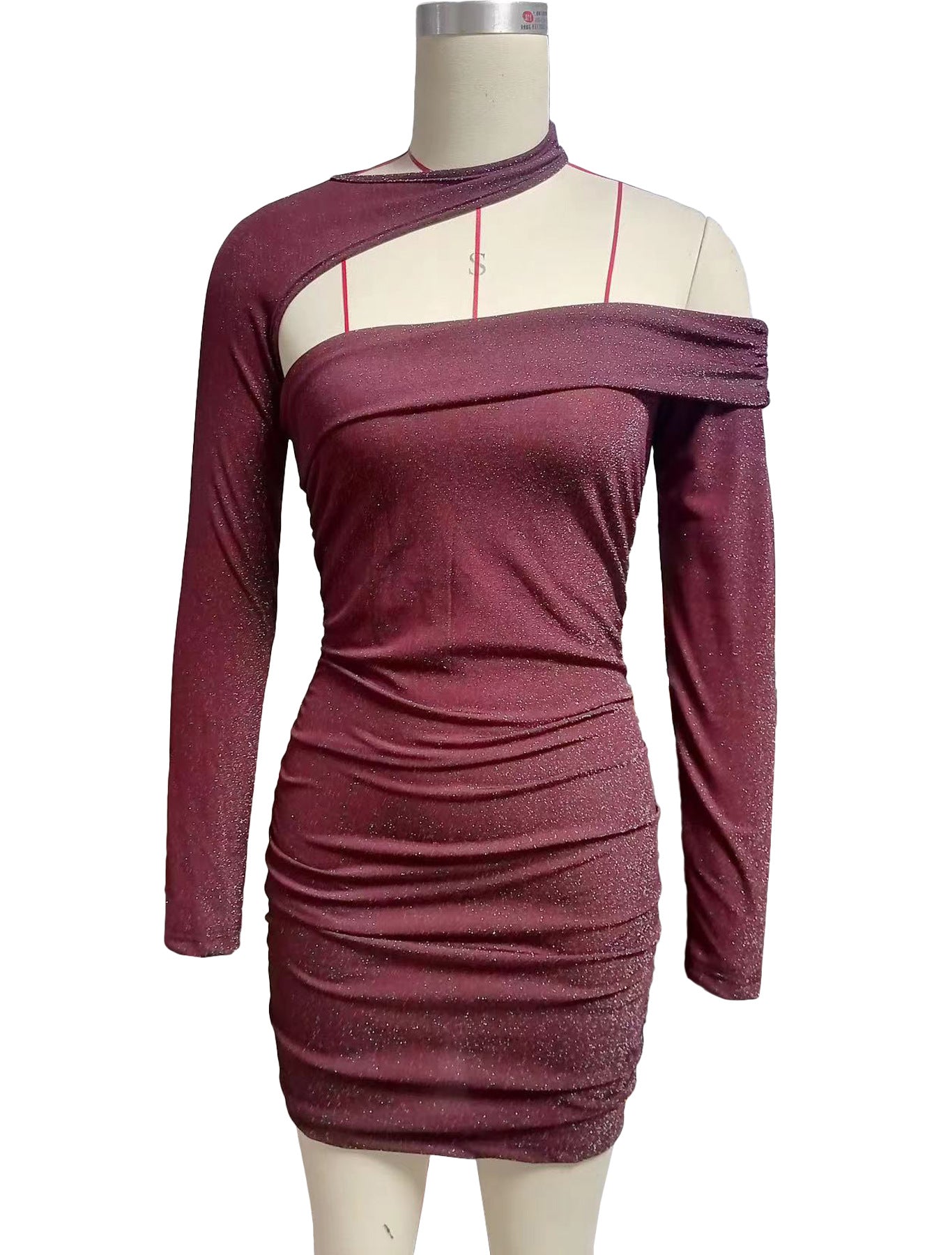 Women pleated Bodycon Dress 9