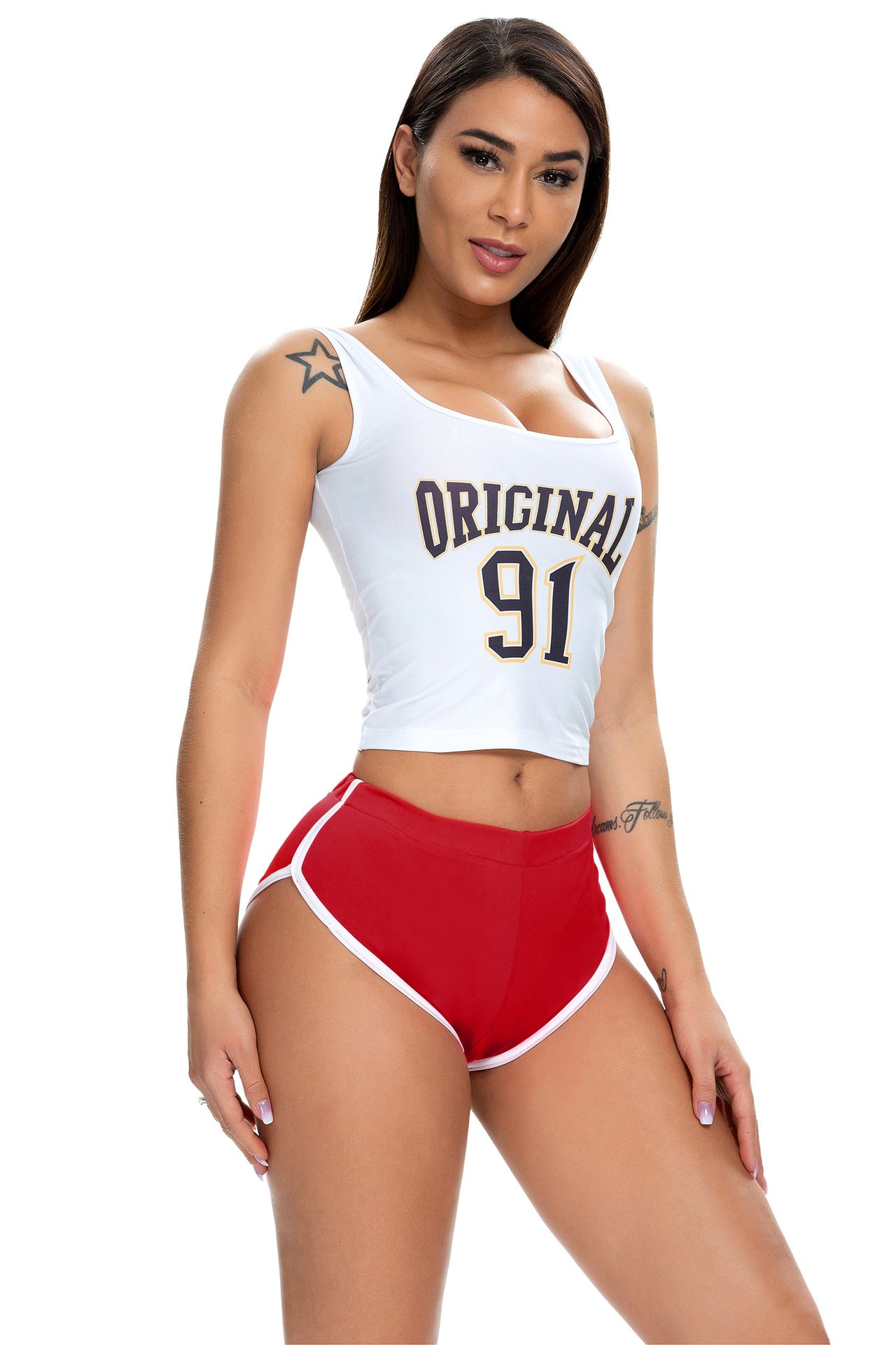 Summer Women's Sexy Running Stretch Sports Yoga Fitness Shorts 30