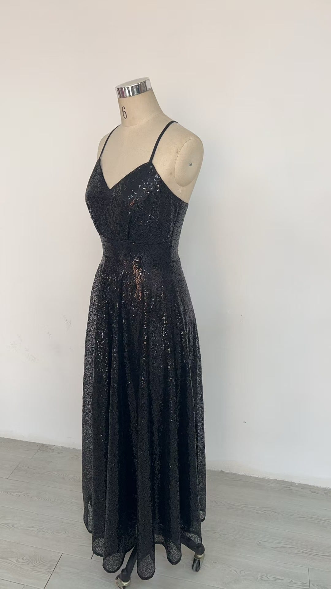 Women Summer Sequined Sexy Suspender Backless Evening Dress（Processing time need 3-6 days） 7