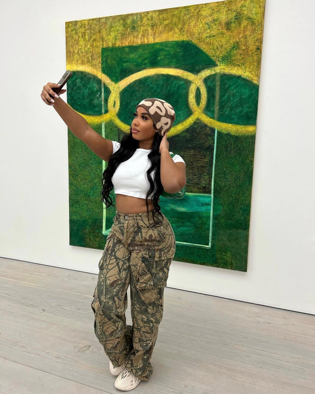 Women's Camouflage Sexy Loose Casual Zip Pocket Trousers 4