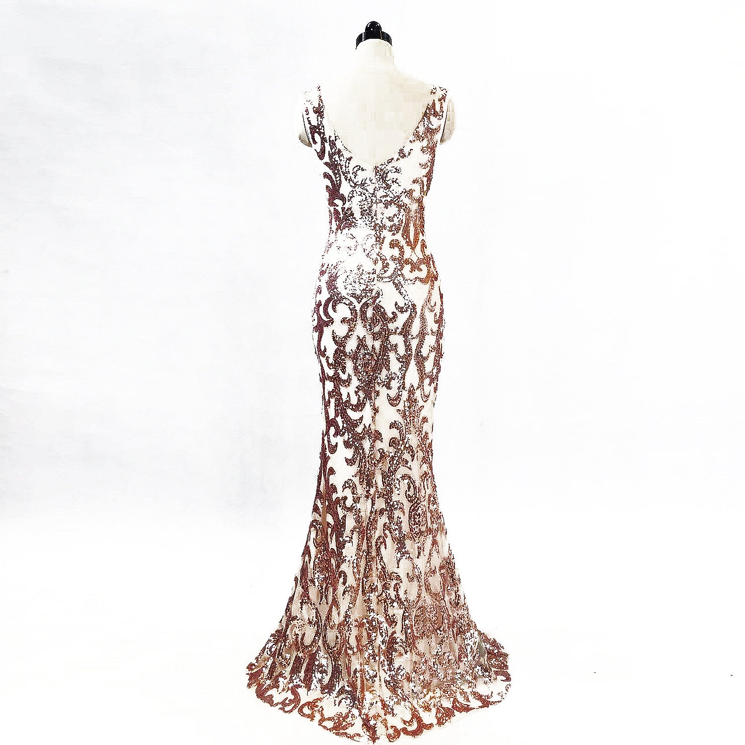 Plus Size Women Plus Size Sequins Formal Party Maxi Evening Dress 21