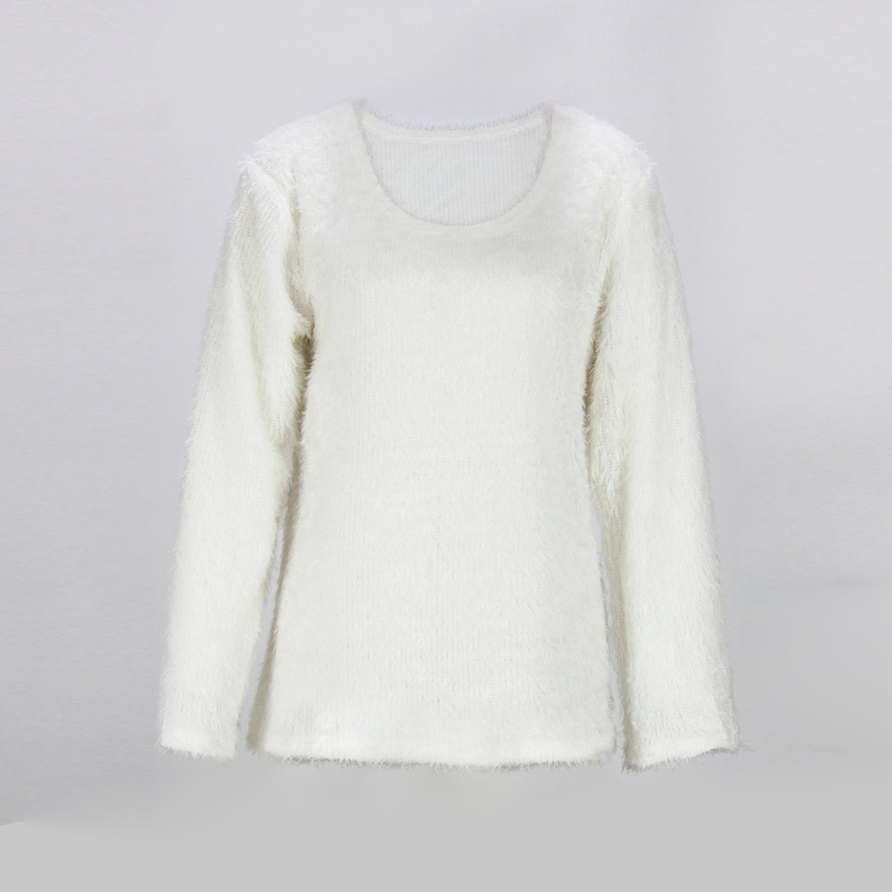 Women's Autumn And Winter Sweater Long Sleeve Fluffy Women's Pullover Knitting Shirt 6