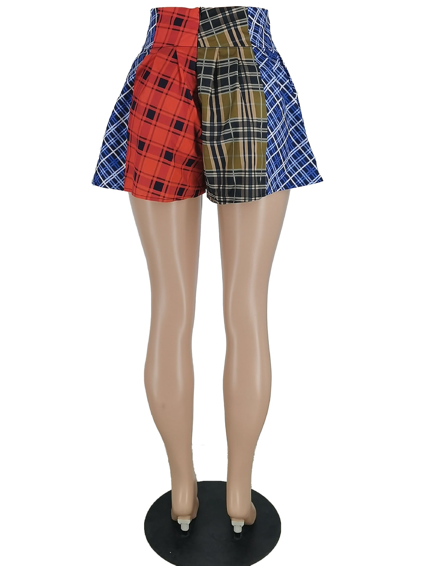 Women plaid shorts 4
