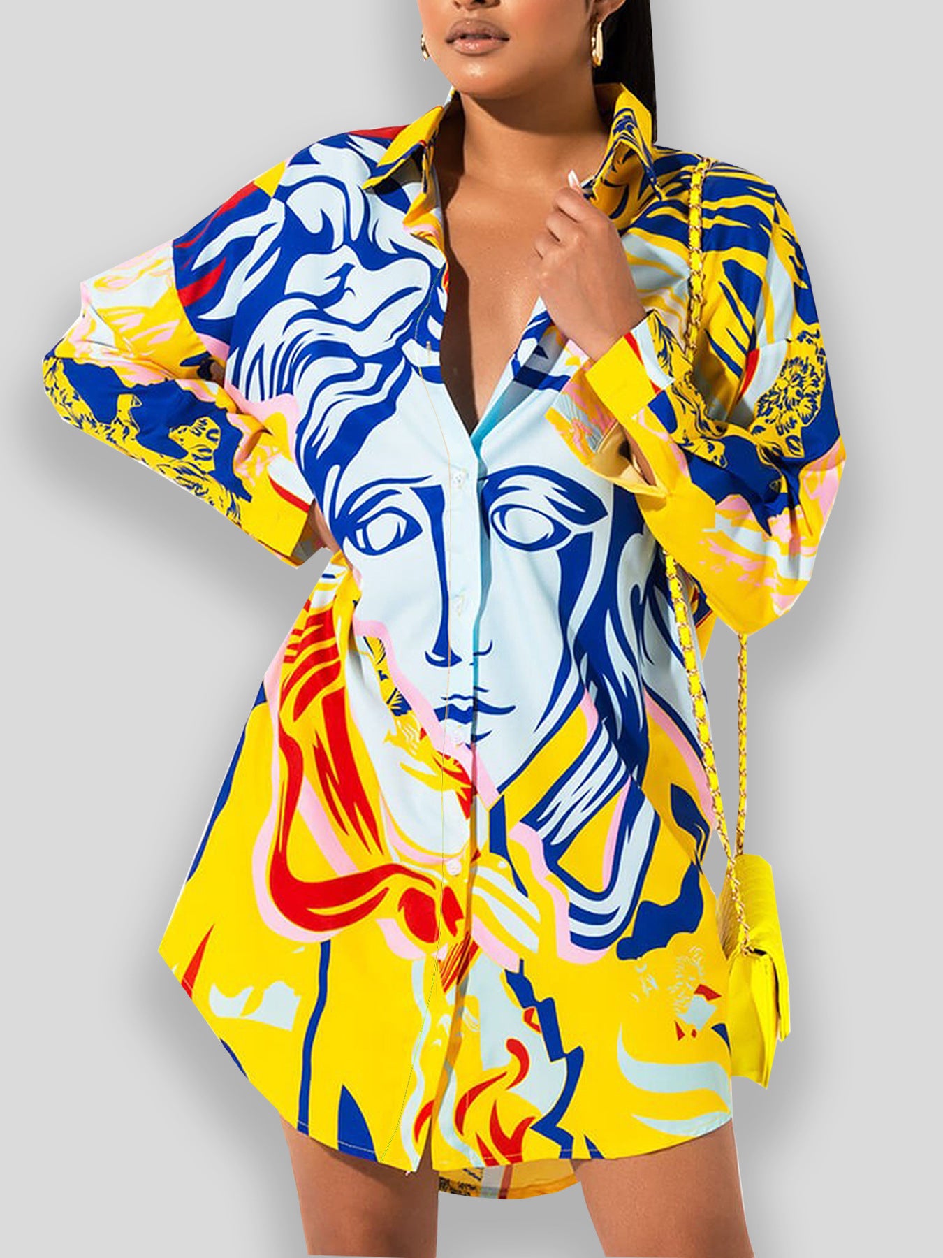 Sexy Women's Shirt Dress 7